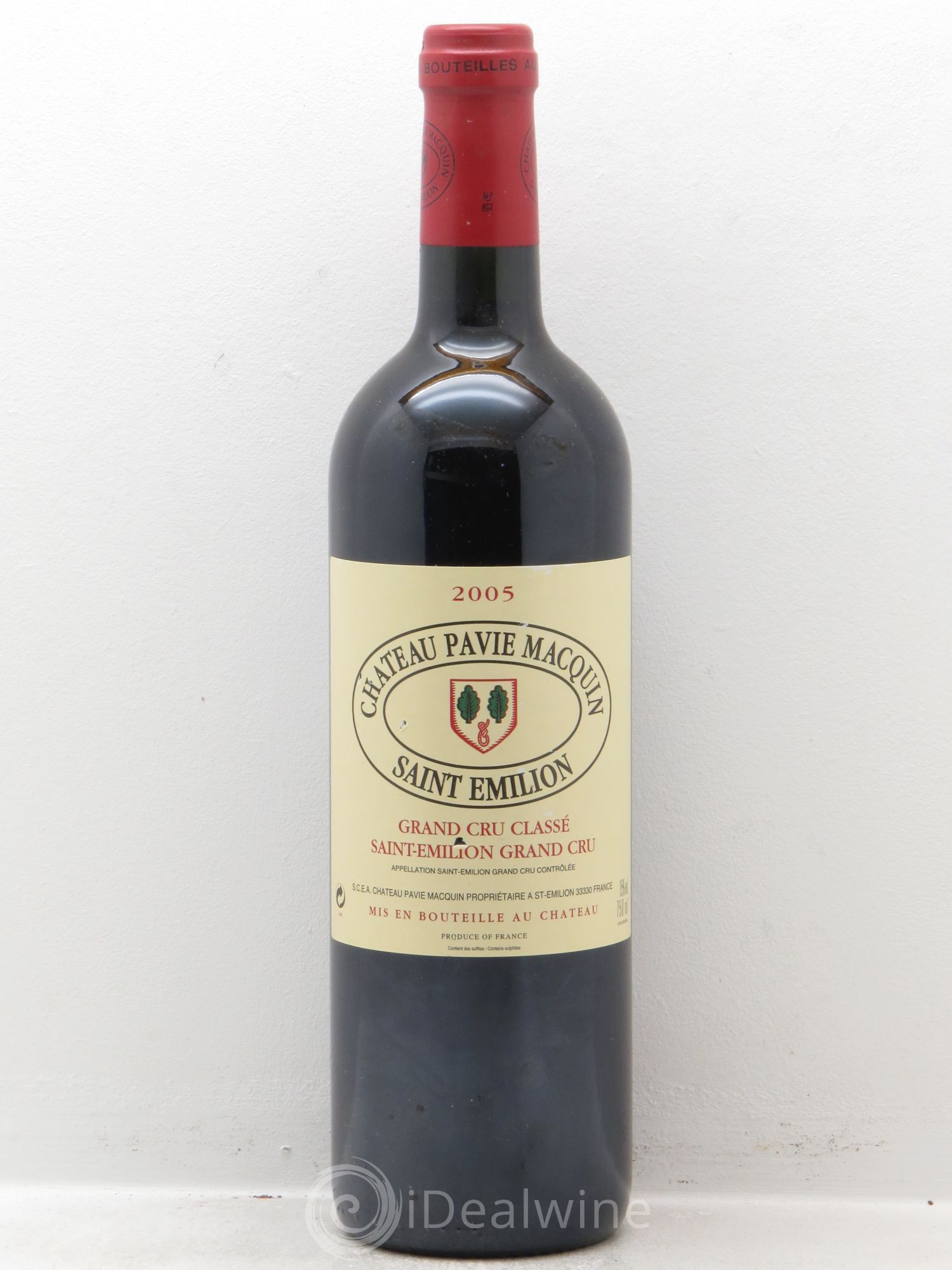 Château Pavie Macquin 1er Grand Cru Classé B 2005 - Lot de 1 bouteille - 0