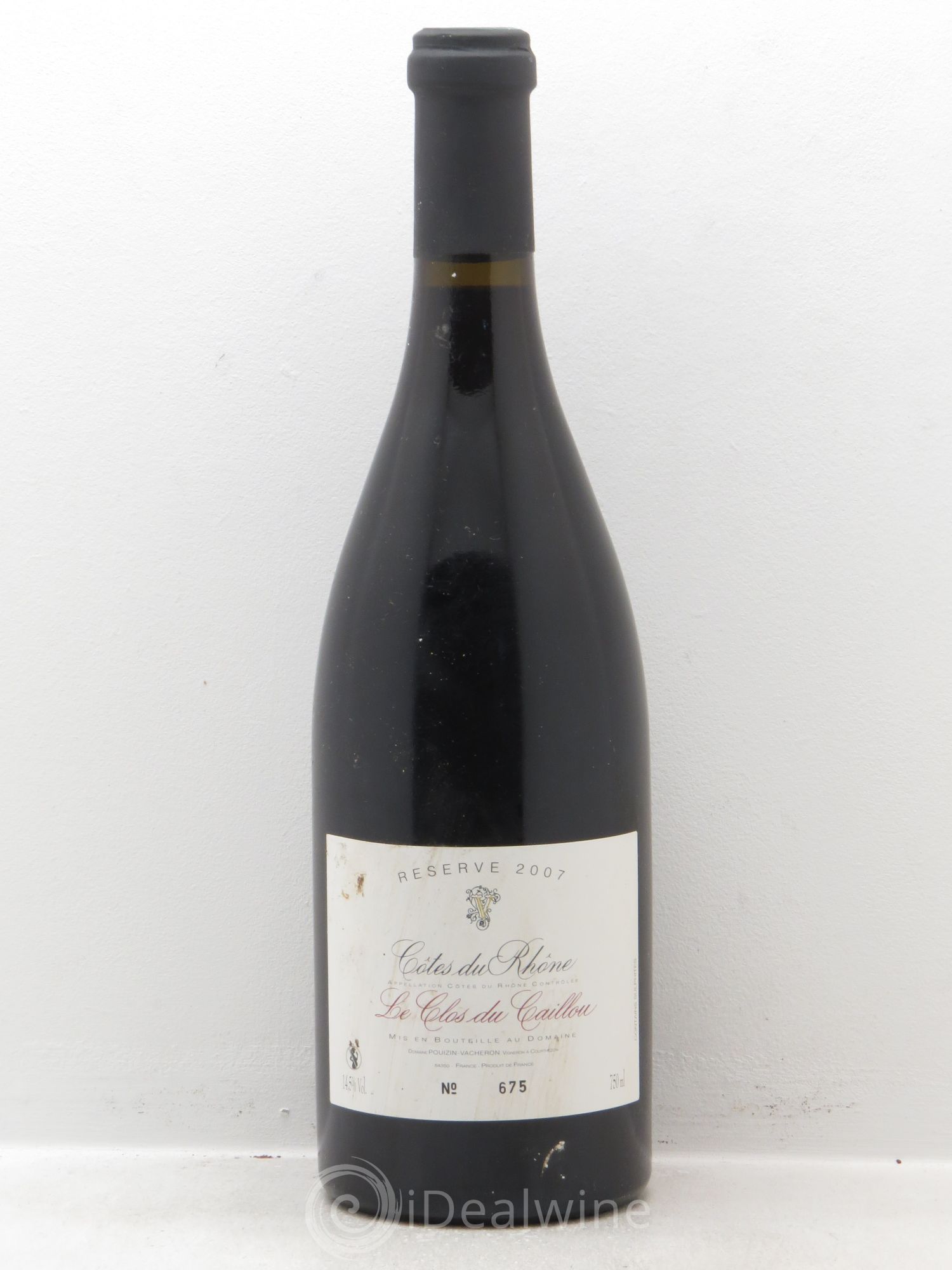 Côtes-du-Rhône le Clos du Caillou Réserve 2007 2007 - Posten von 1 Flasche - 0