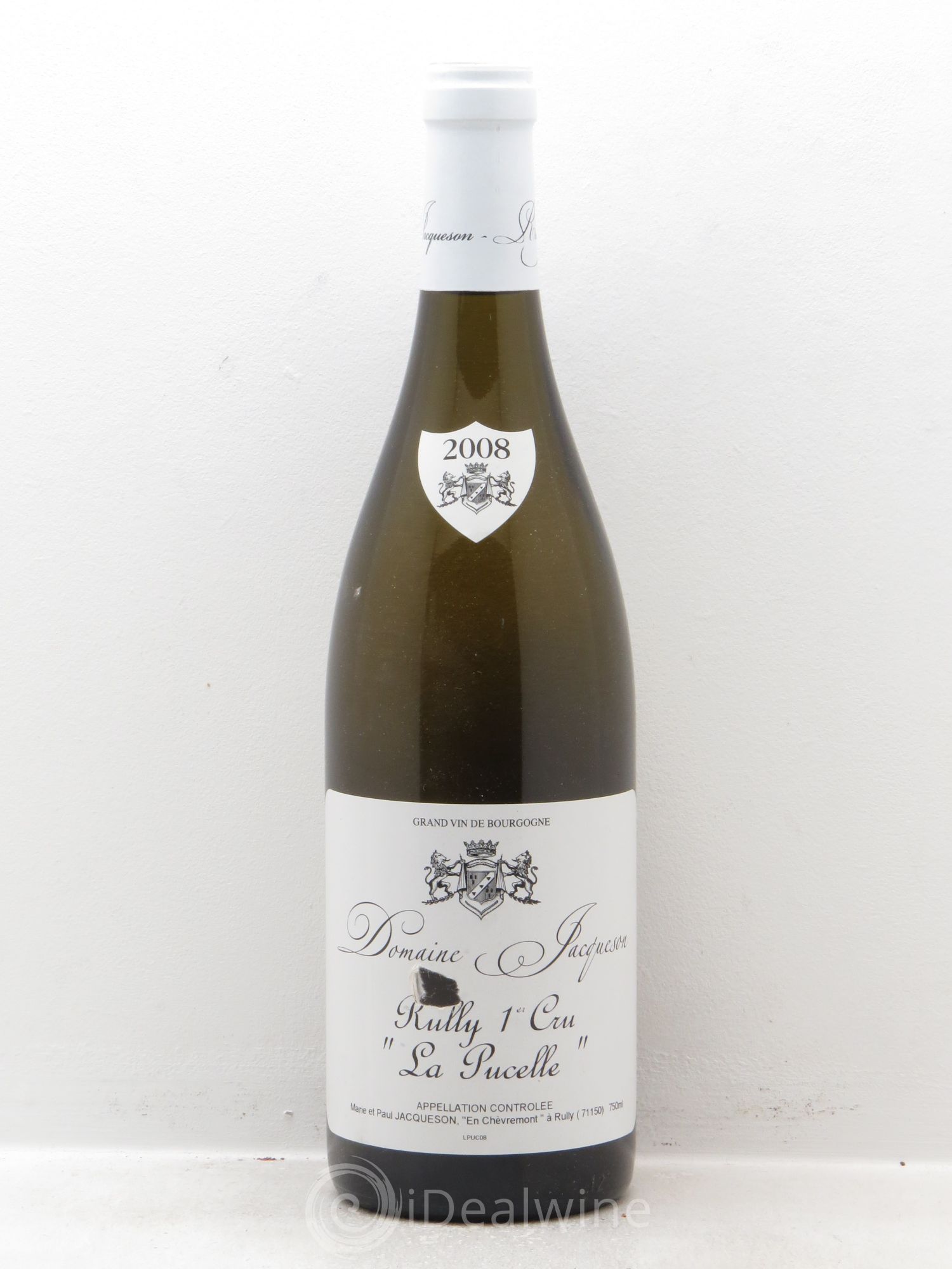 Rully 1er Cru La Pucelle Paul & Marie Jacqueson 2008 - Posten von 1 Flasche - 0