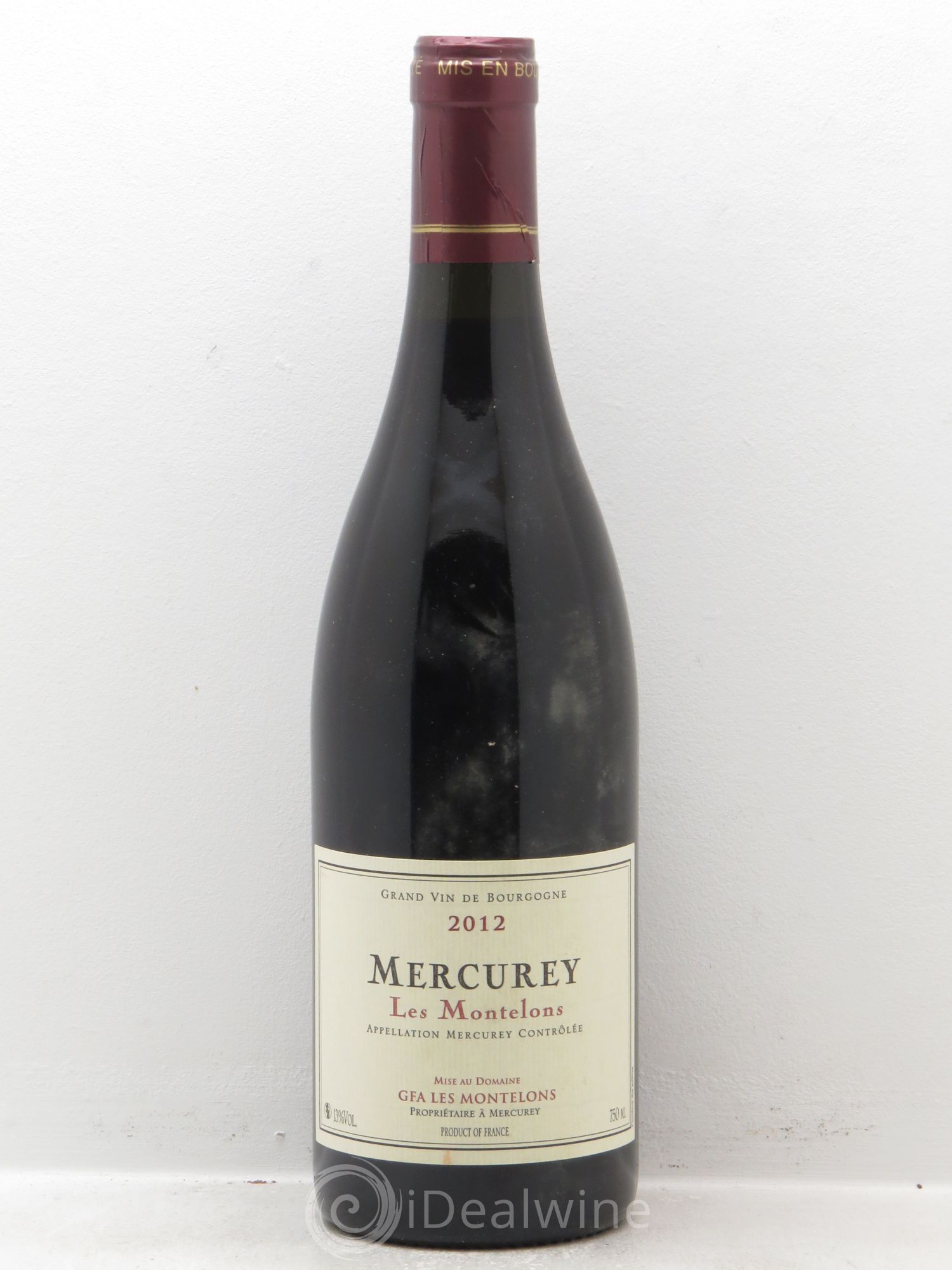 Mercurey les Montelons Domaine les Montelons 2012 - Posten von 1 Flasche - 0