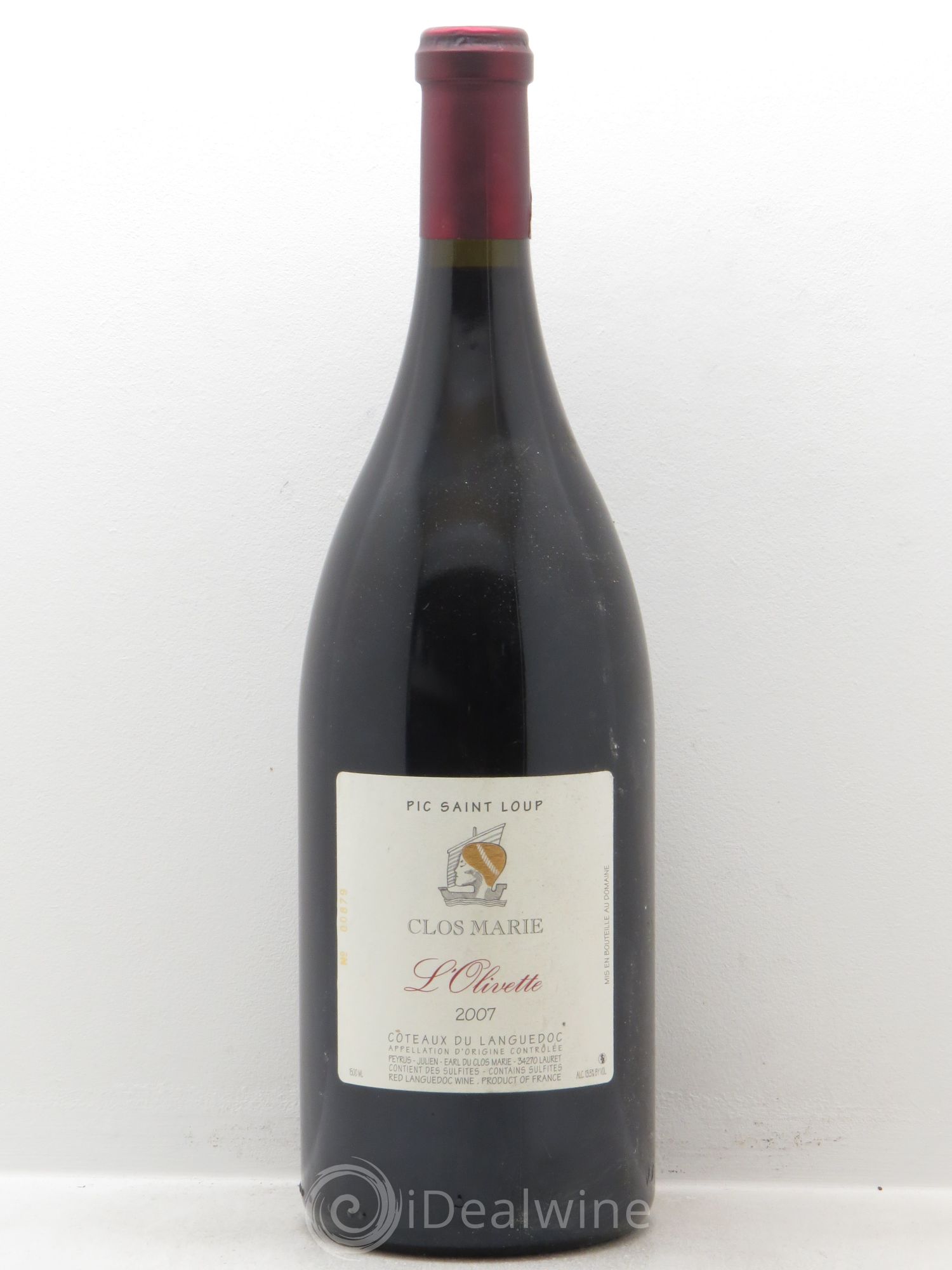 Pic Saint-Loup Clos Marie Olivette Christophe Peyrus et Françoise Julien 2007 - Lot de 1 magnum - 0