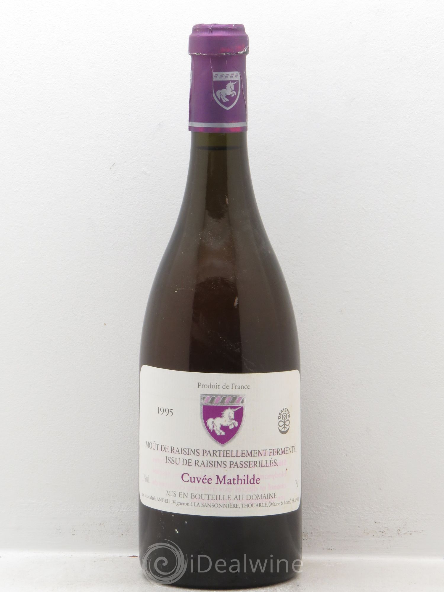 Vin de table Mark Angeli Cuvée Mathilde 1995 - Lot de 1 bouteille - 0