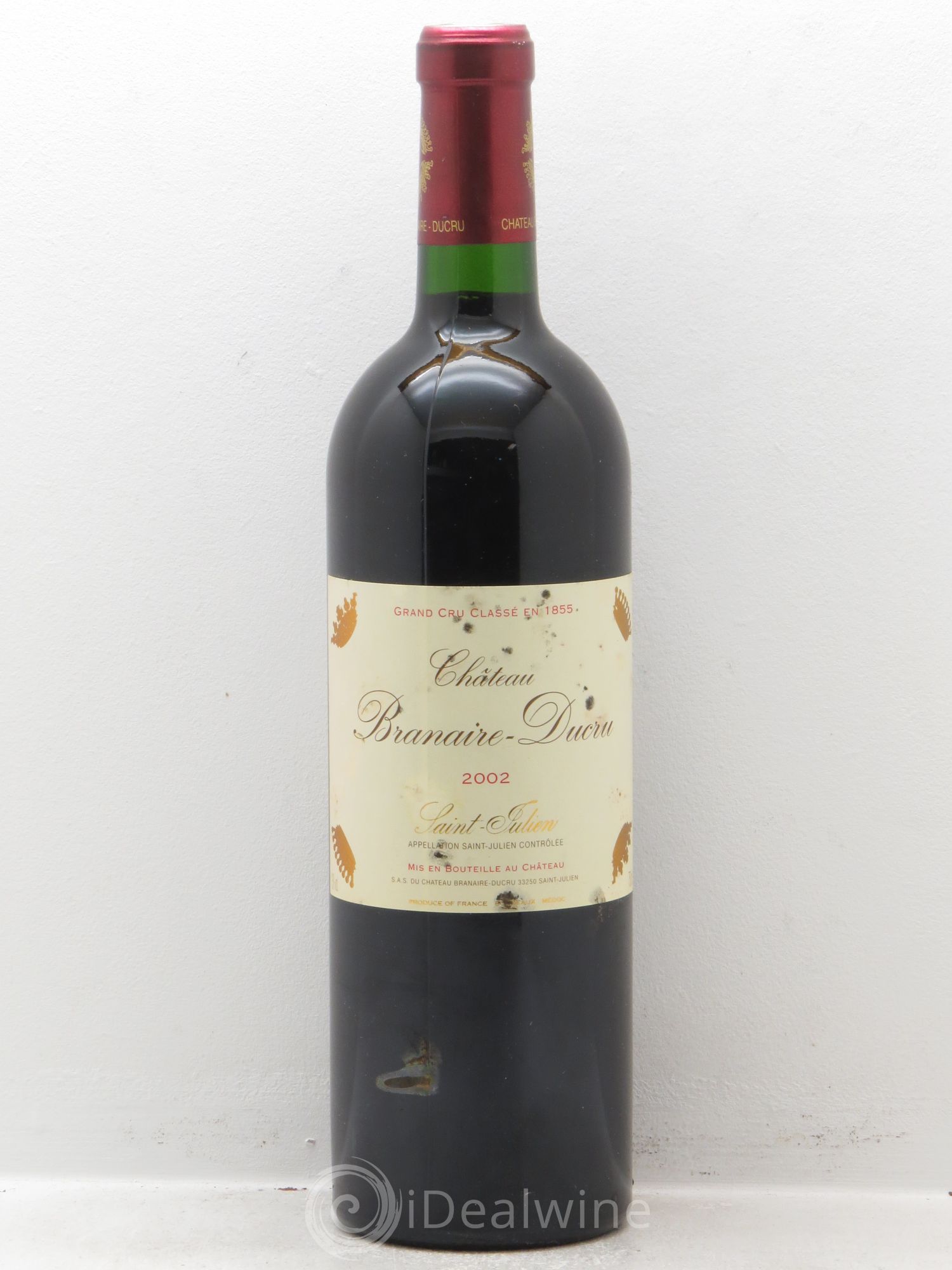 Château Branaire Ducru 4ème Grand Cru Classé 2002 - Lot de 1 bouteille - 0
