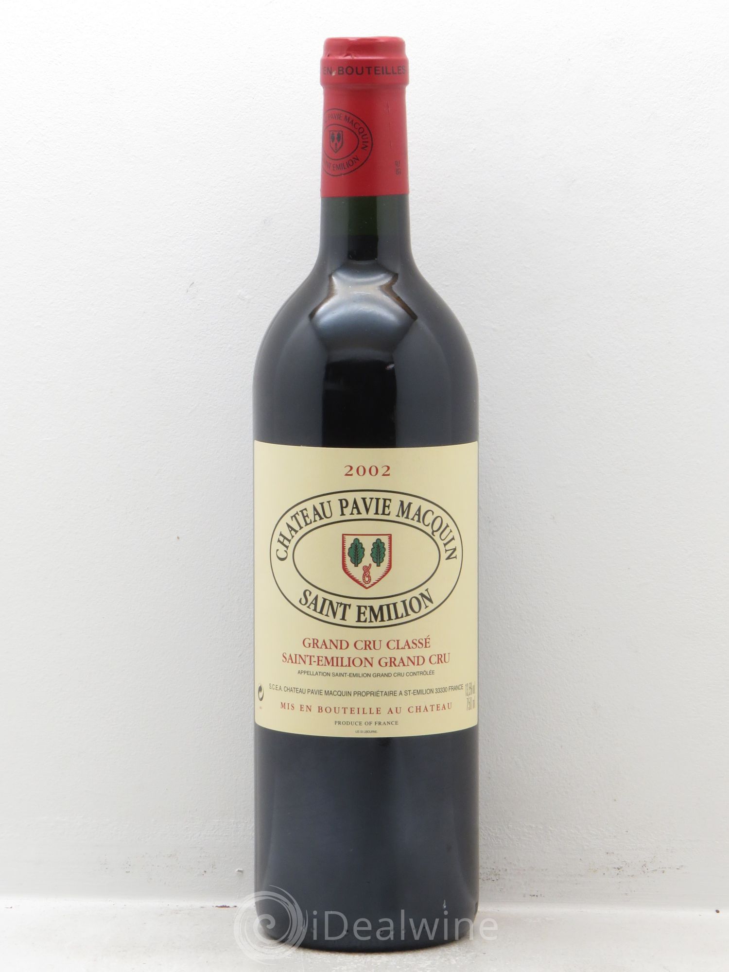 Château Pavie Macquin 1er Grand Cru Classé B 2002 - Lot de 1 bouteille - 0
