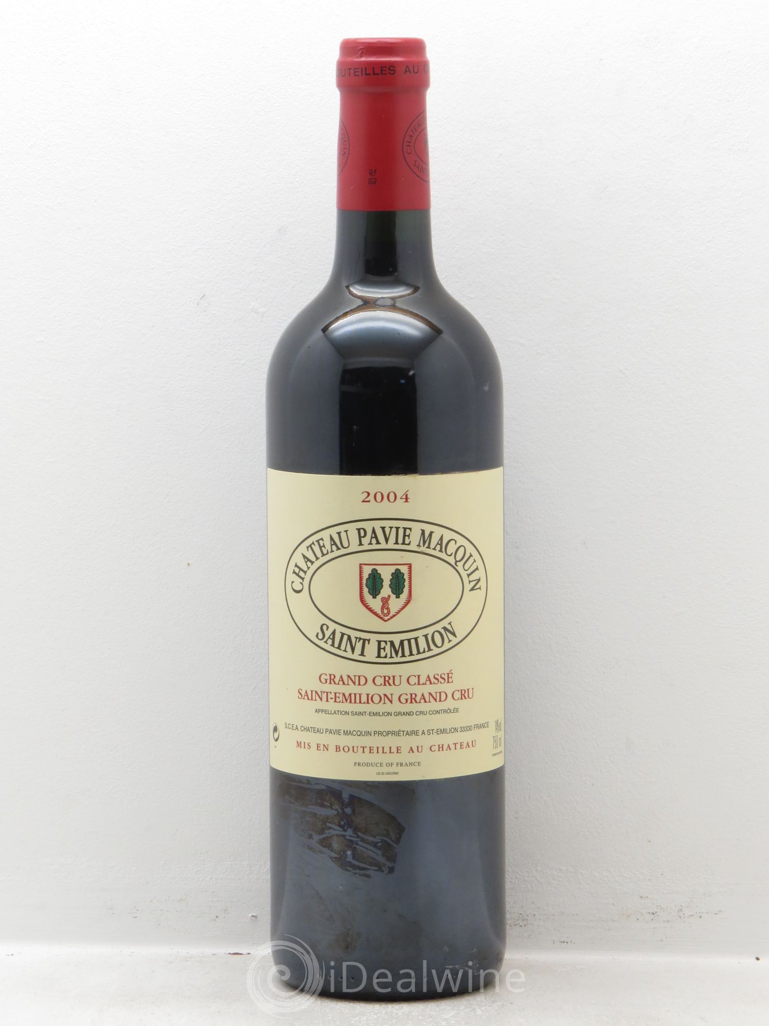 Château Pavie Macquin 1er Grand Cru Classé B 2004 - Lot de 1 bouteille - 0