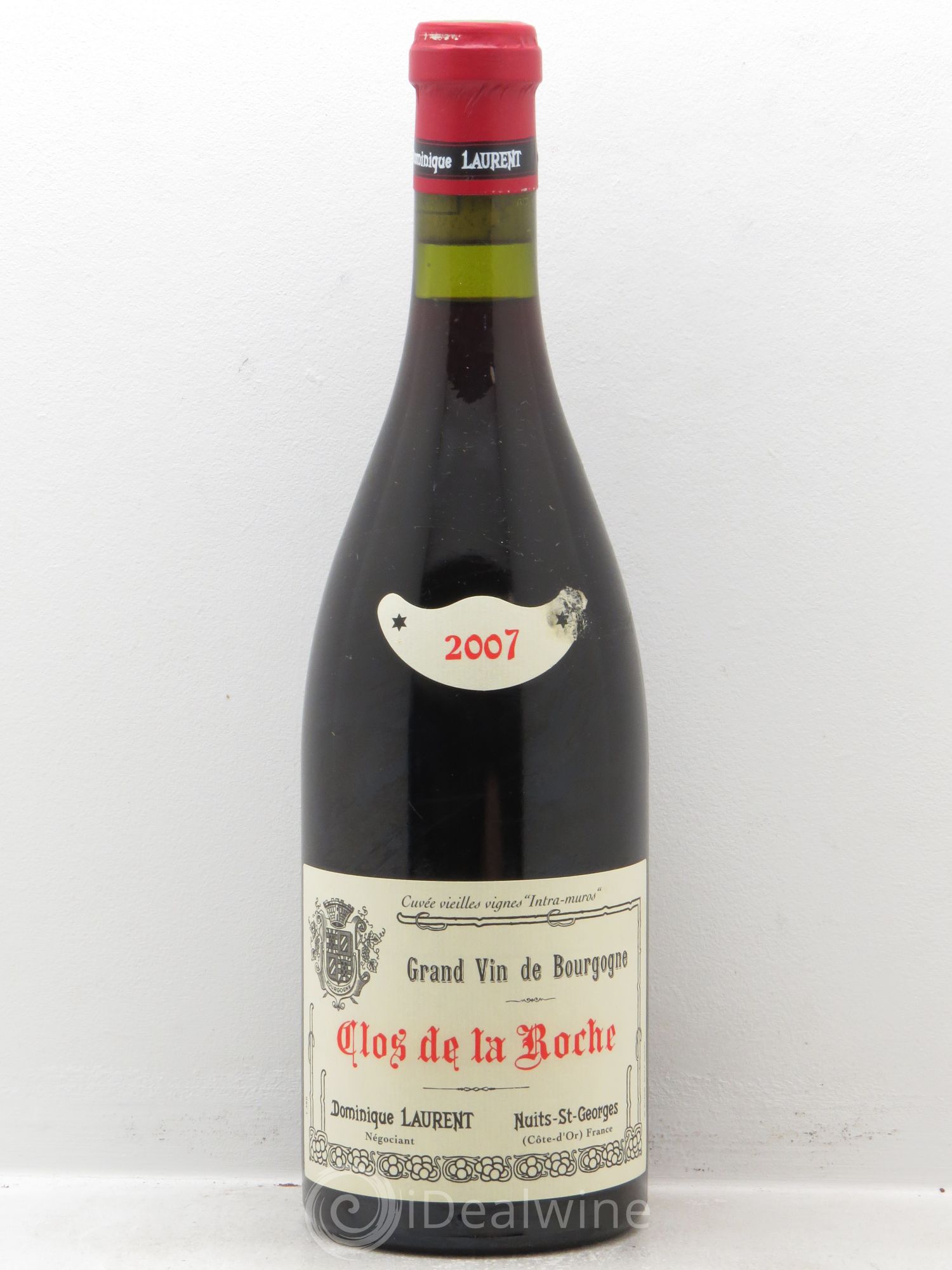 Clos de la Roche Grand Cru Vieilles vignes Intra-muros Dominique Laurent "Intra Muros" 2007 - Lot de 1 bouteille - 0