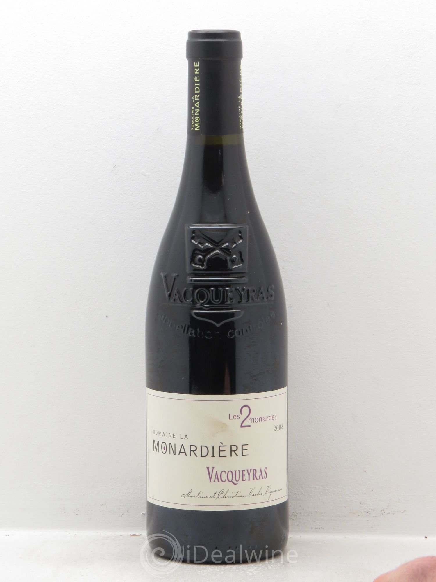 Vacqueyras "les 2 Monardes" Domaine de la Monardière 2008 - Posten von 1 Flasche - 0