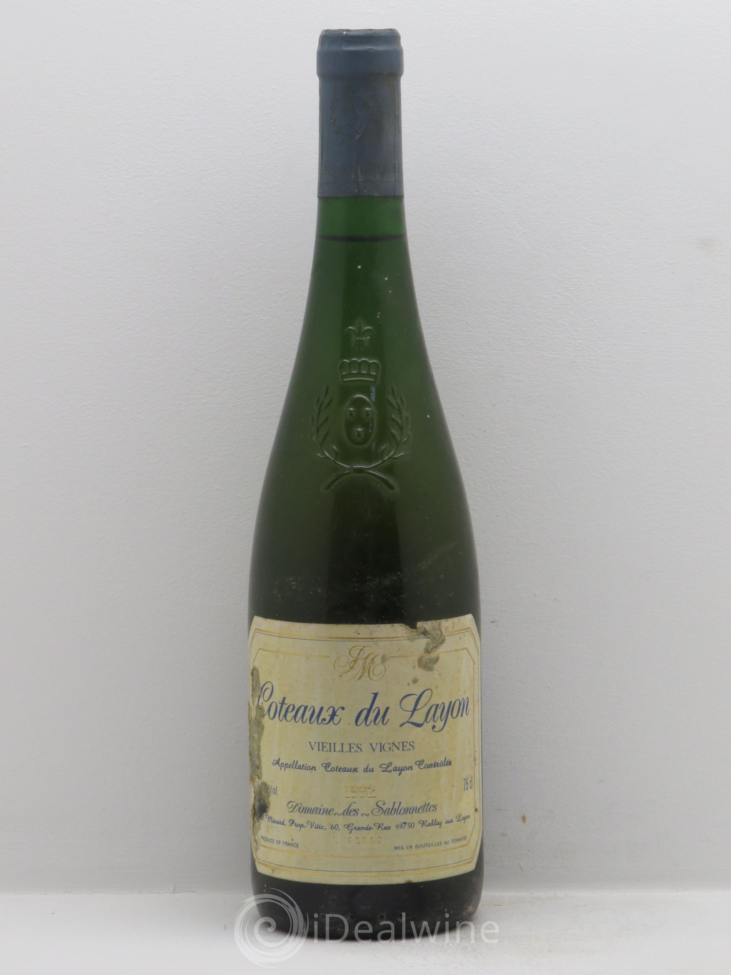 Coteaux du Layon Vieilles Vignes Domaine des Sablonnettes 1992 - Posten von 1 Flasche - 0