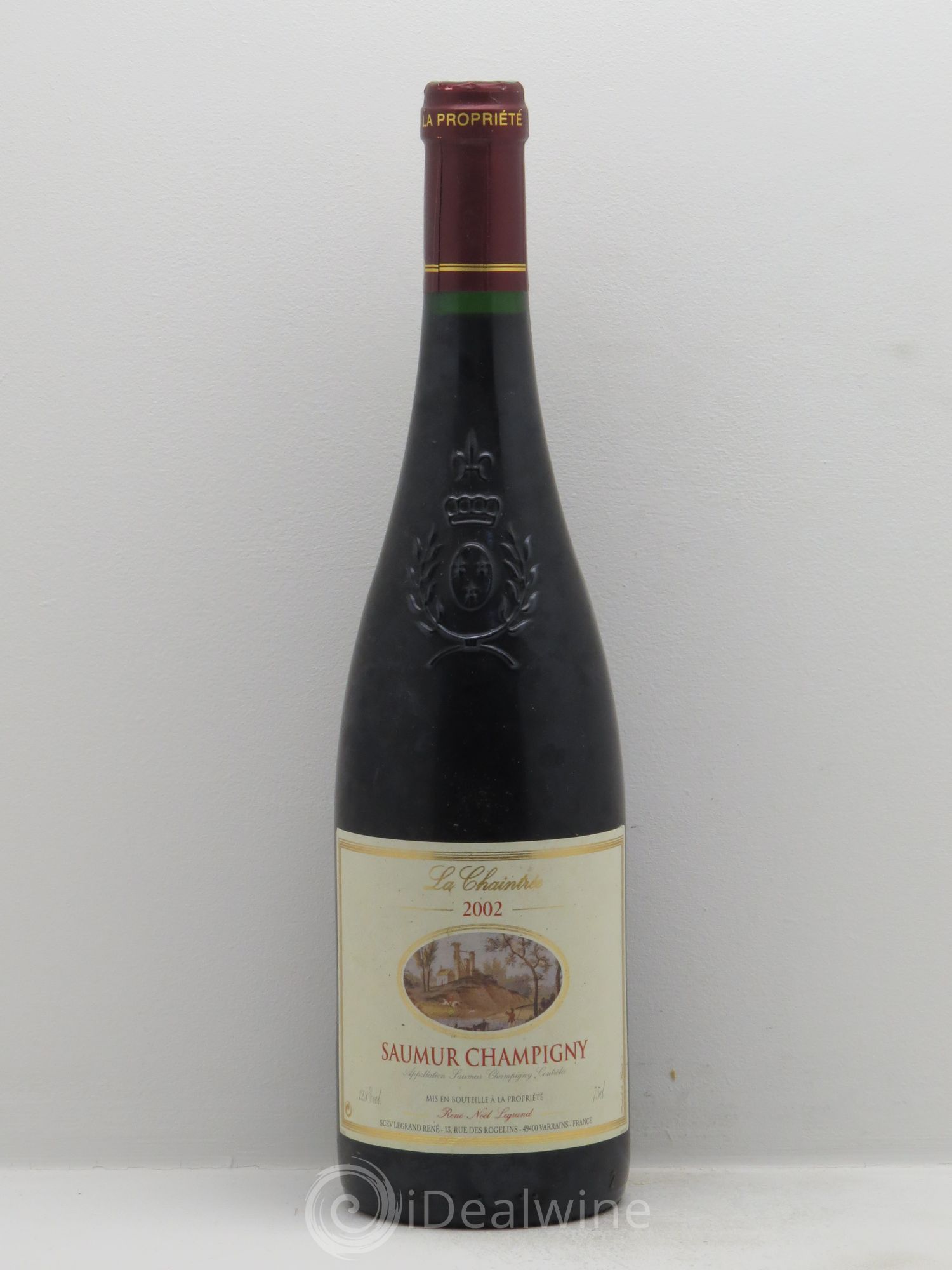 Saumur-Champigny La Chaintrée Clotilde Legrand (anciennement René-Noël Legrand) 2002 - Lot de 1 bouteille - 0
