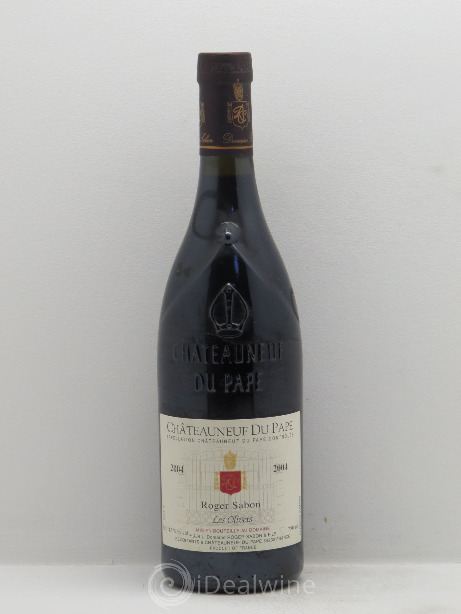 Châteauneuf-du-Pape Les Olivets - Roger Sabon (sans prix de réserve) 2004 - Posten von 1 Flasche - 0