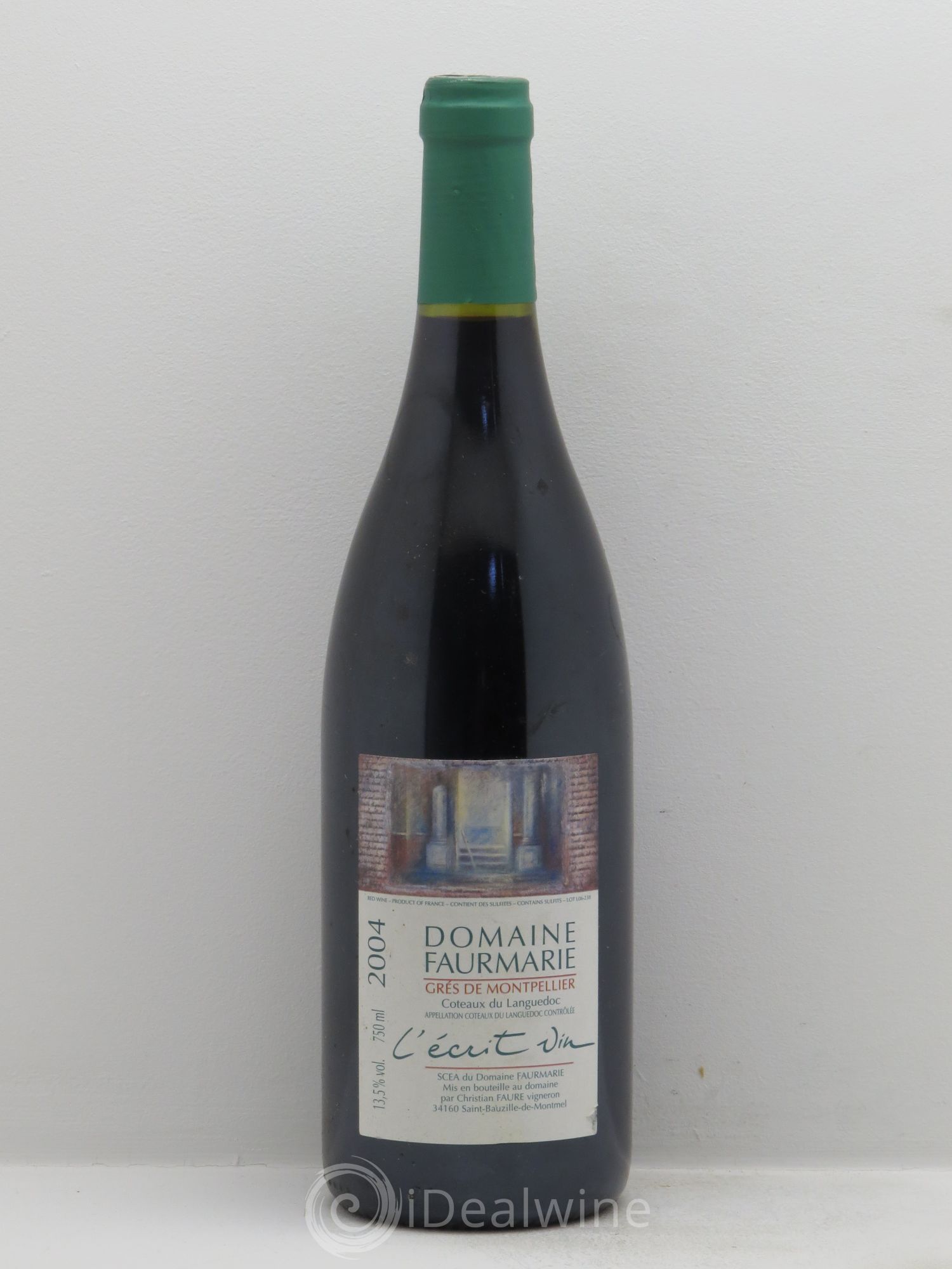 Divers L'Ecrit Vin Domaine de Fourmarie Grès de Montpellier (sans prix de réserve) 2004 - Posten von 1 Flasche - 0