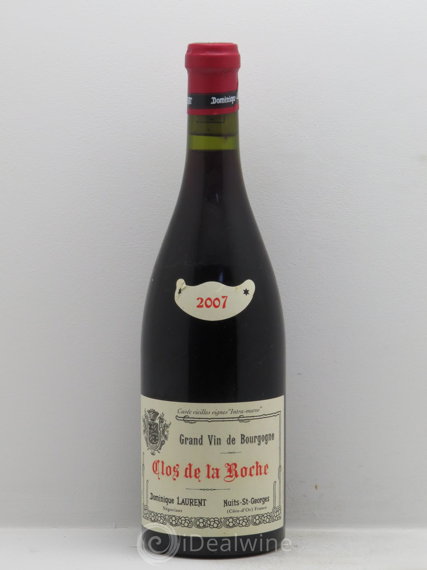 Clos de la Roche Grand Cru Intra Muros Vieilles Vignes Dominique Laurent 2007 - Posten von 1 Flasche - 0