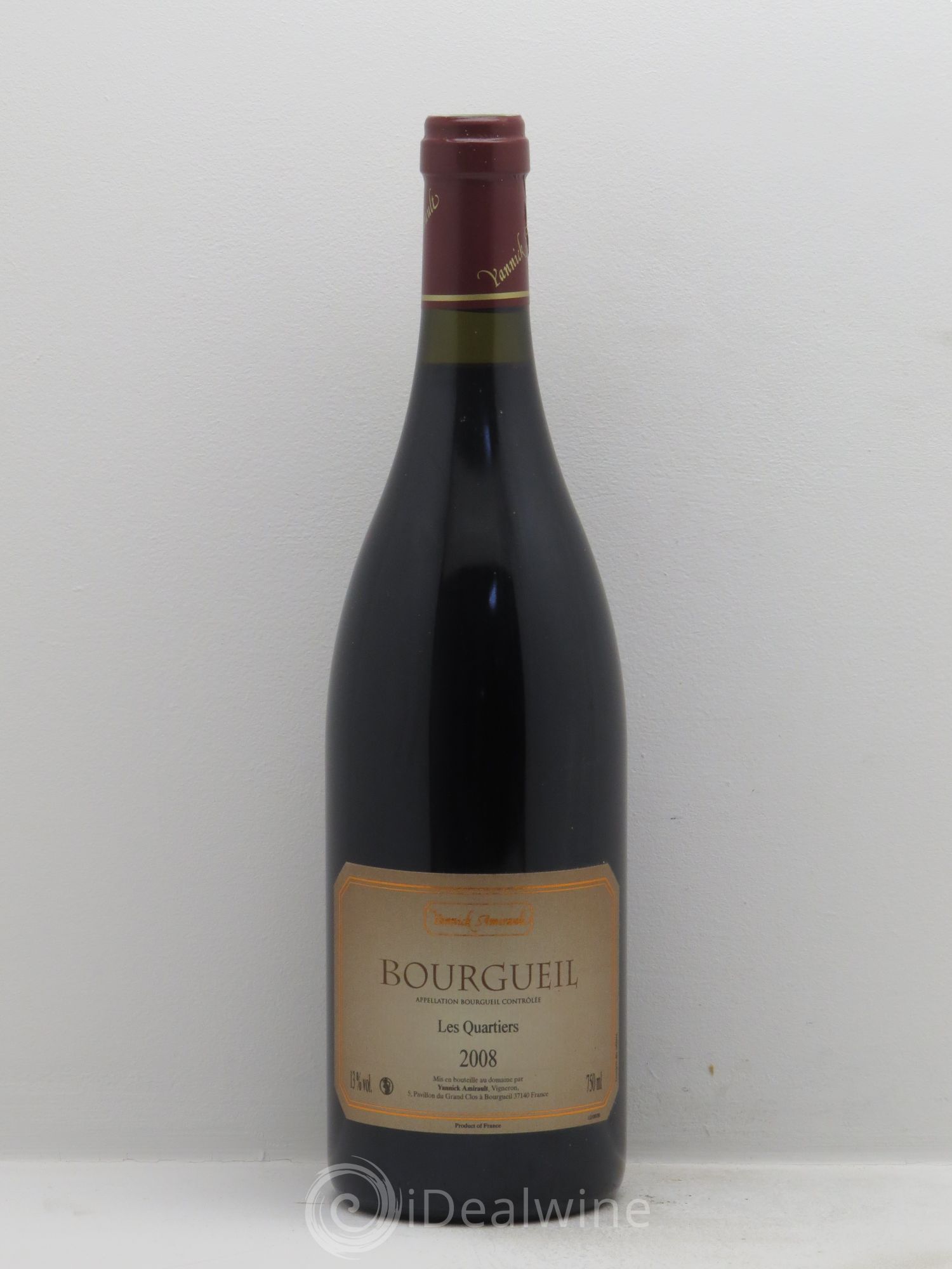 Bourgueil Les Quartiers Yannick Amirault (Domaine) 2008 - Lot de 1 bouteille - 0