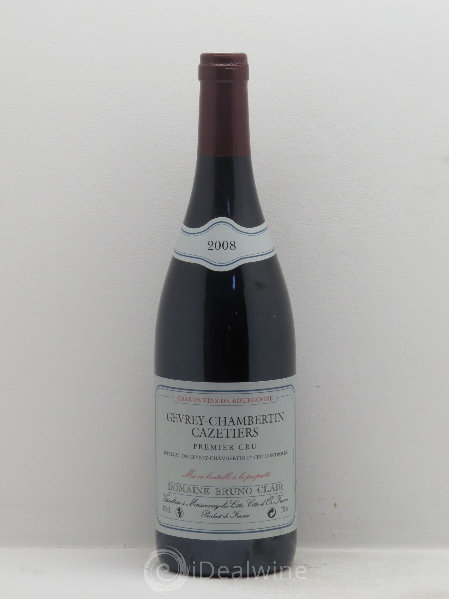 Gevrey-Chambertin 1er Cru Les Cazetiers Bruno Clair (Domaine) 2008 - Lot de 1 bouteille - 0