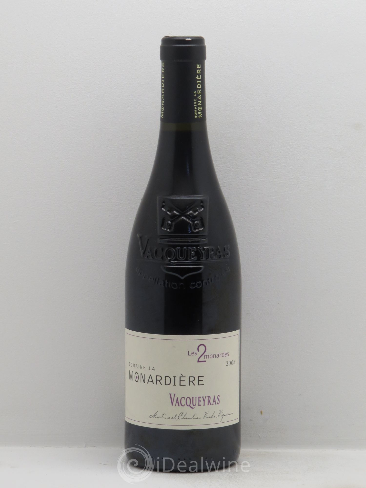 Vacqueyras Les 2 Monardes - Domaine de la Monardière 2008 - Posten von 1 Flasche - 0