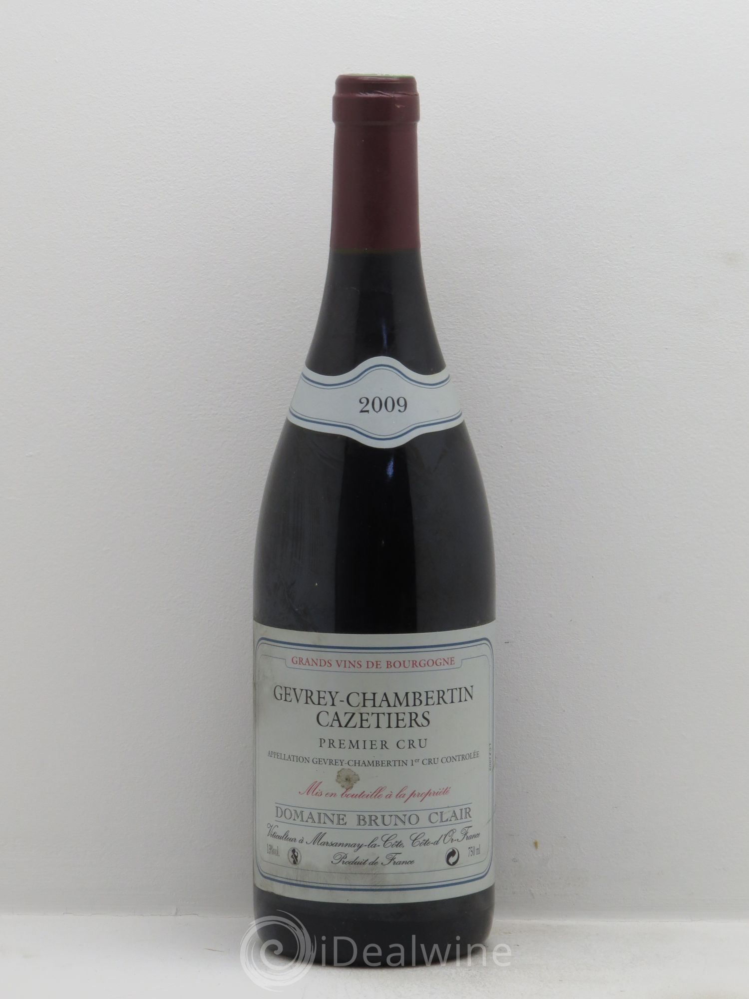 Gevrey-Chambertin 1er Cru Les Cazetiers Bruno Clair (Domaine) 2009 - Lot de 1 bouteille - 0