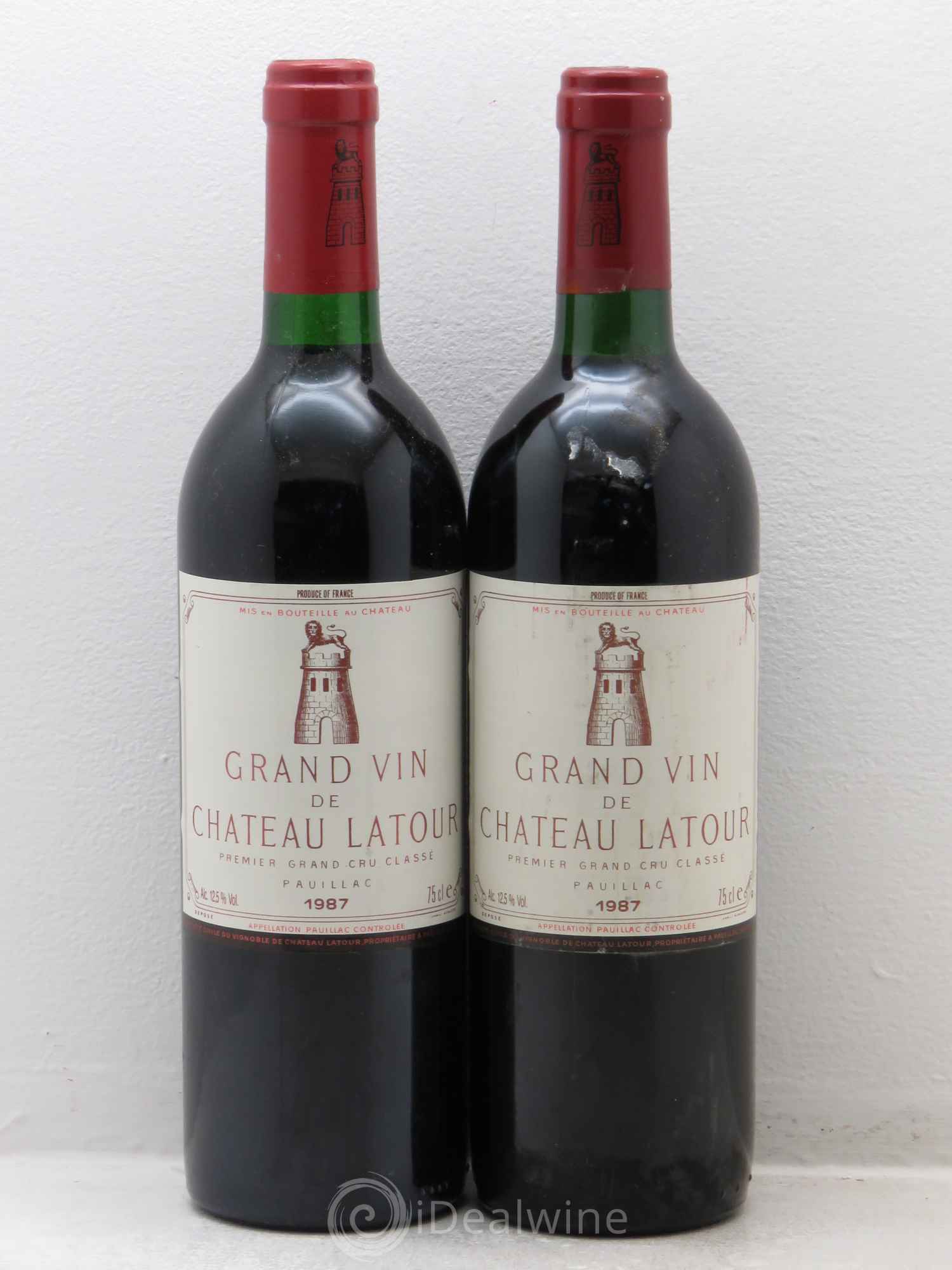 Château Latour 1er Grand Cru Classé 1987 - Lot de 2 bouteilles - 0