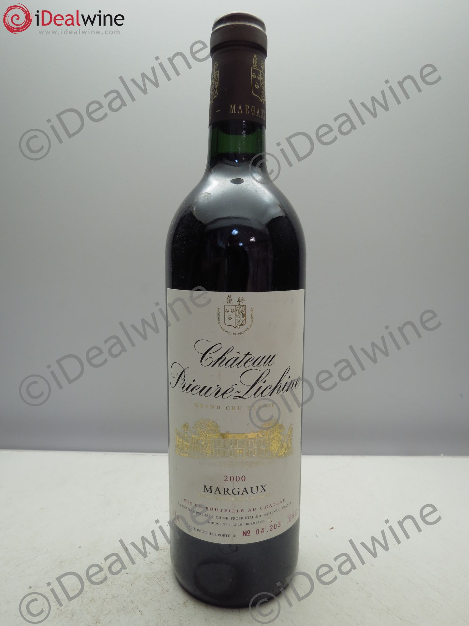 Château Prieuré Lichine 4ème Grand Cru Classé 2000 - Lot de 6 bouteilles - 0