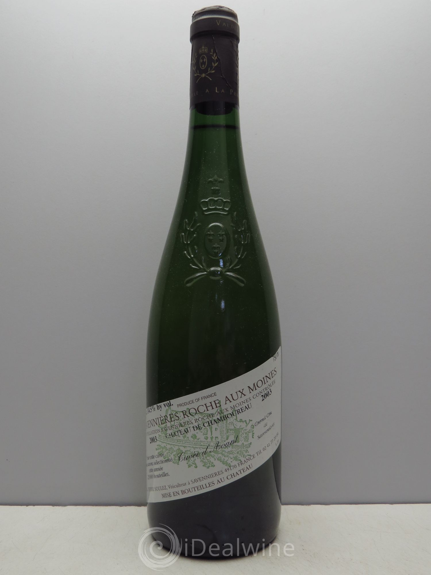 Savennières Roche aux Moines Château de Chamboureau Cuvée d'Avant 2003 - Posten von 1 Flasche - 0