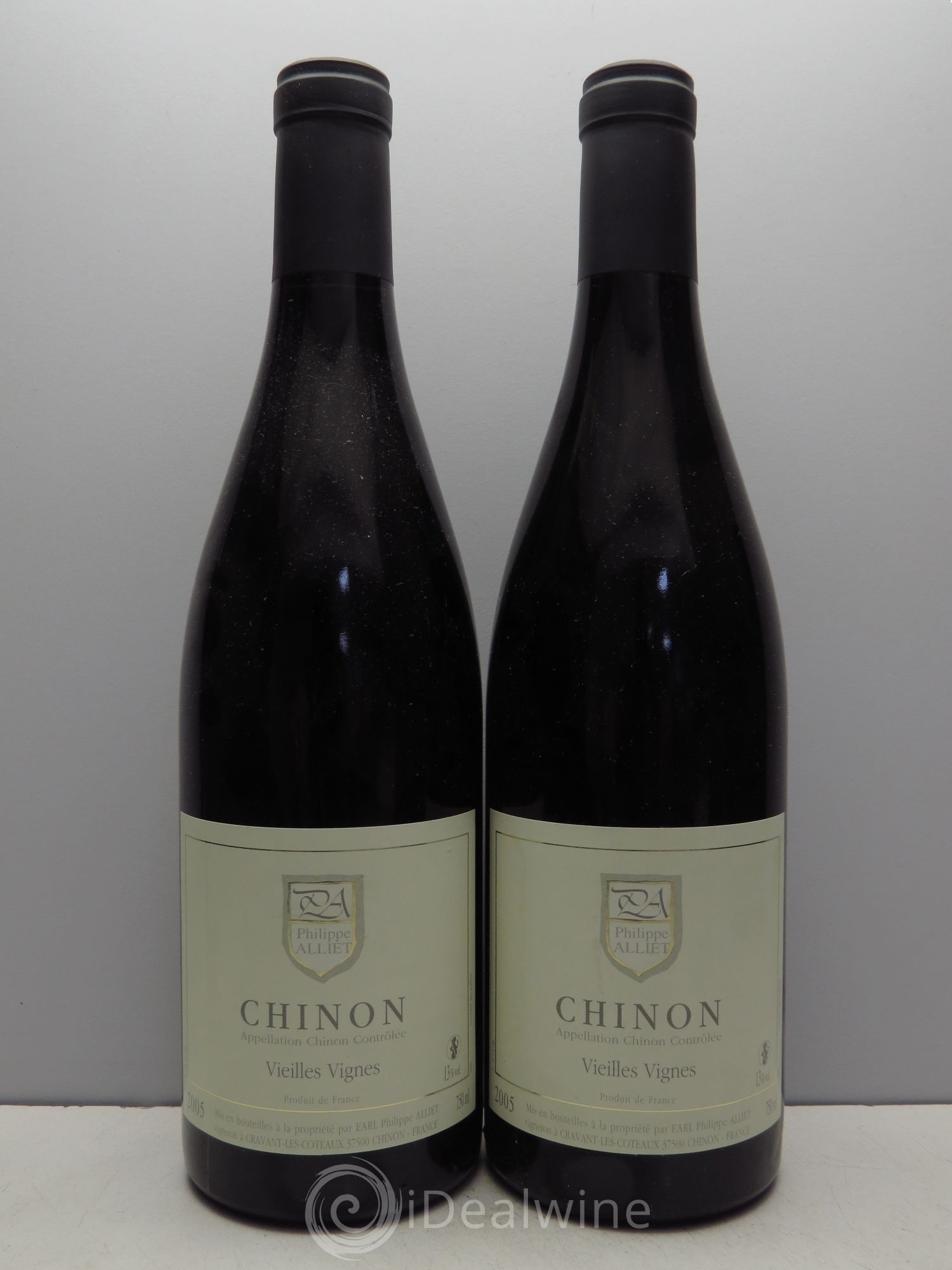 Chinon Vieilles Vignes Philippe Alliet 2005 - Lot de 2 bouteilles - 0