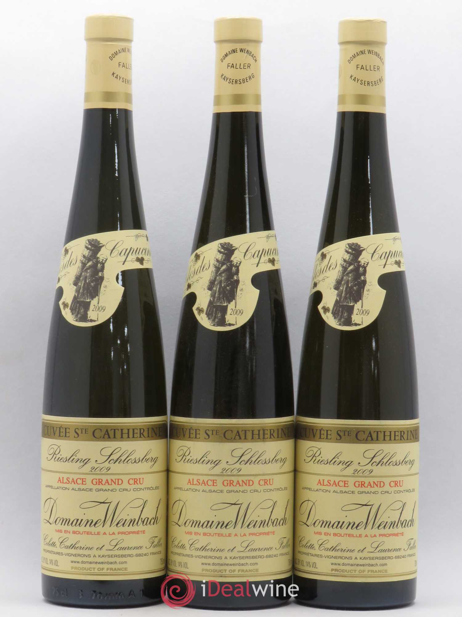 Alsace Grand Cru Riesling Schlossberg Cuvée Sainte Catherine Weinbach (Domaine) 2009 - Lot de 3 bouteilles - 0