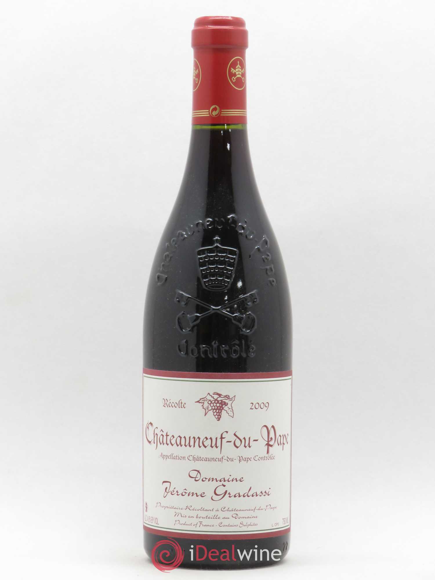 Châteauneuf-du-Pape Domaine Jerome Gradassi 2009 - Posten von 1 Flasche - 0