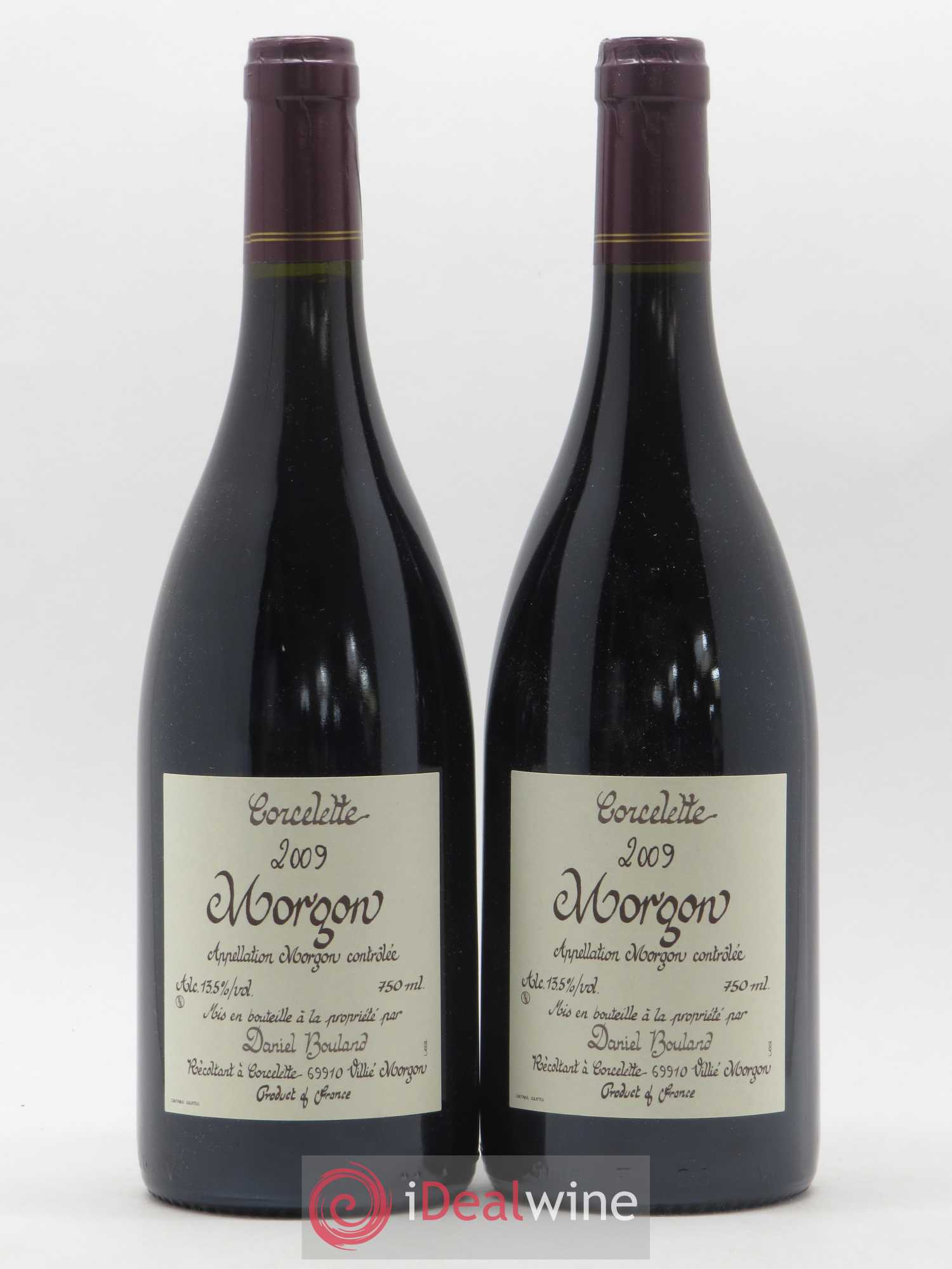 Morgon Corcelette Daniel Bouland (Domaine) 2009 - Lot de 2 bouteilles - 0
