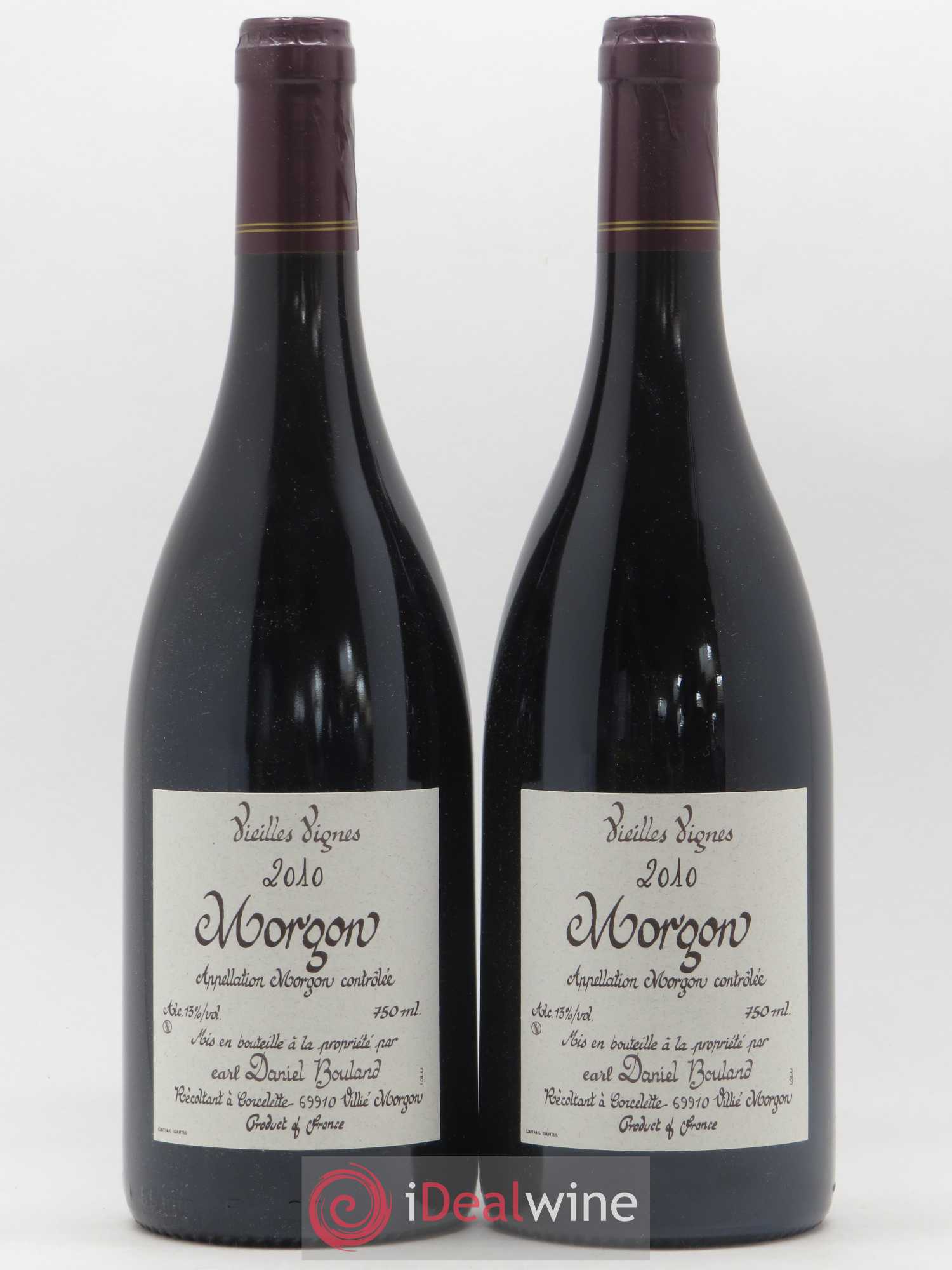 Morgon Vieilles Vignes Daniel Bouland (Domaine) 2010 - Lot de 2 bouteilles - 0