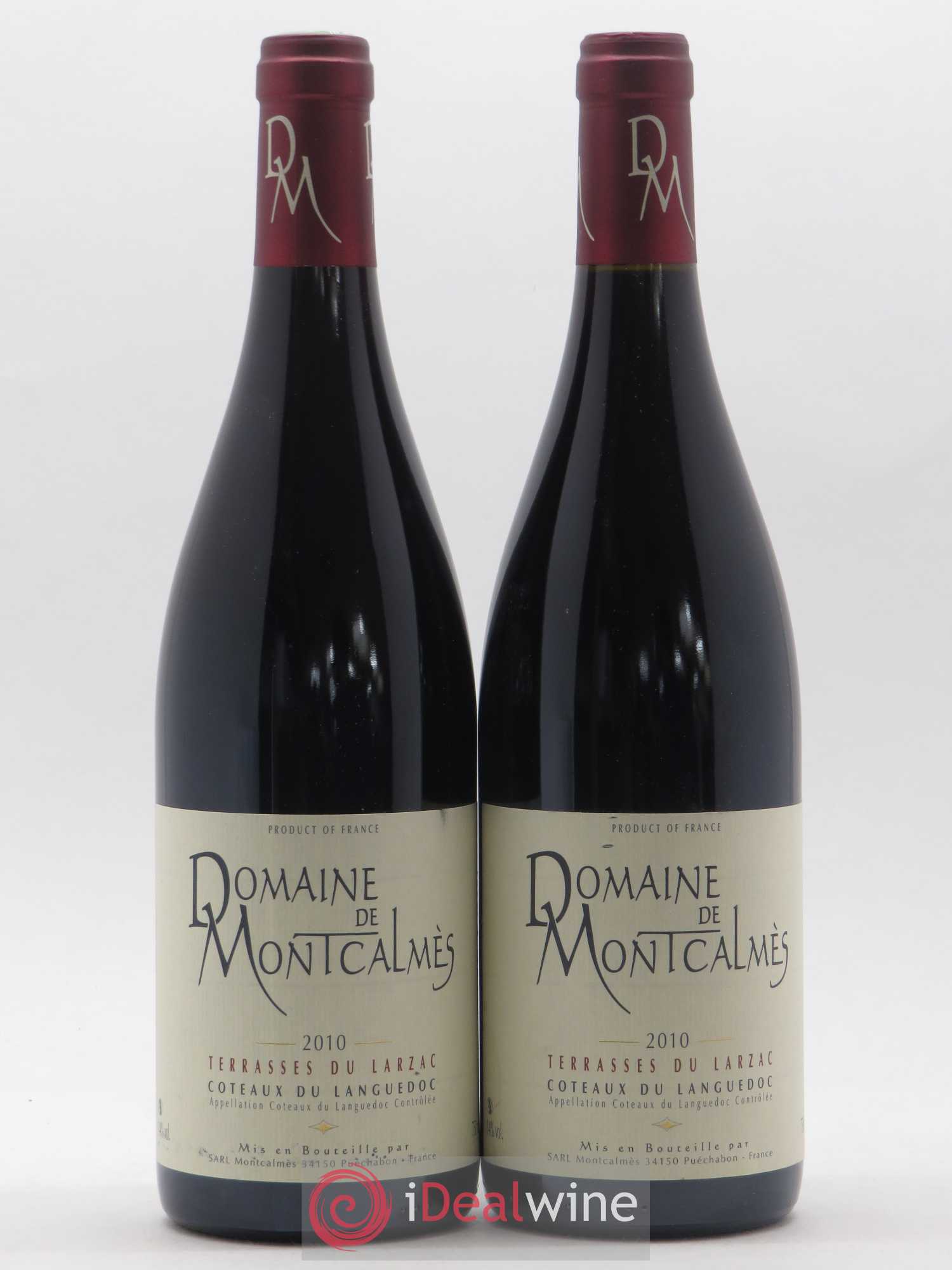 Terrasses du Larzac Domaine de Montcalmès Frédéric Pourtalié 2010 - Lot de 2 bouteilles - 0