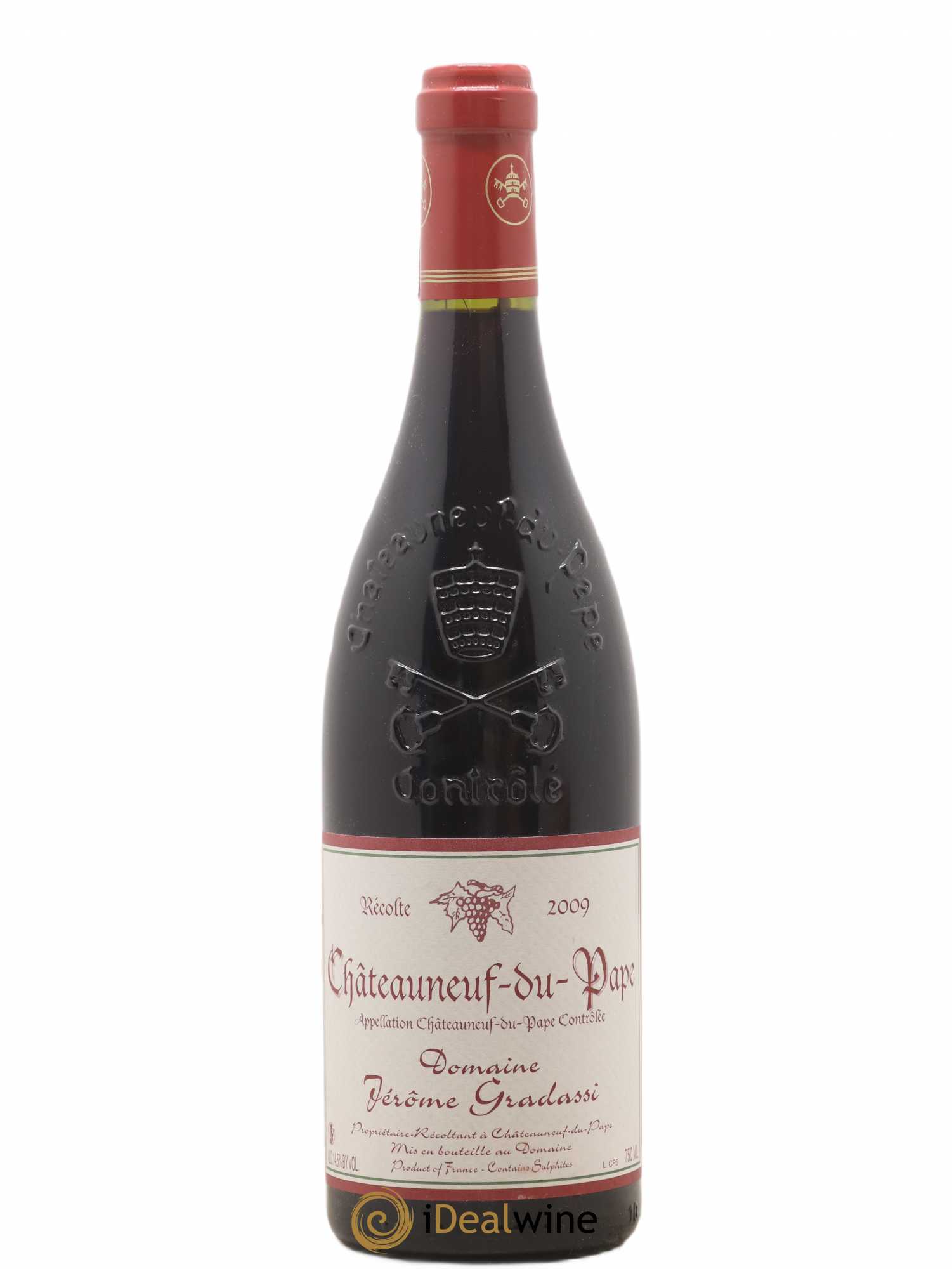 Châteauneuf-du-Pape Domaine Jerôme Gradassi 2009 - Posten von 1 Flasche - 0