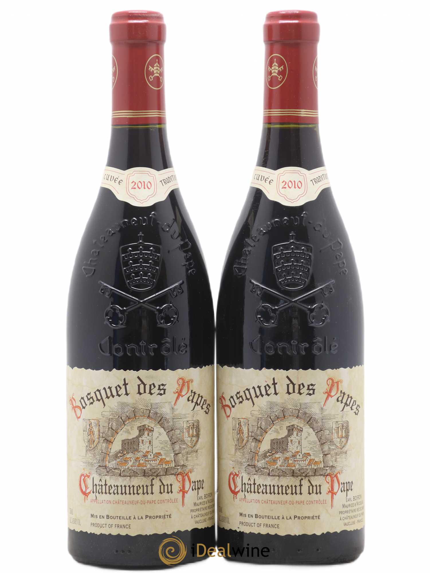 Châteauneuf-du-Pape Bosquet des Papes Famille Boiron 2010 - Lot de 2 bouteilles - 0