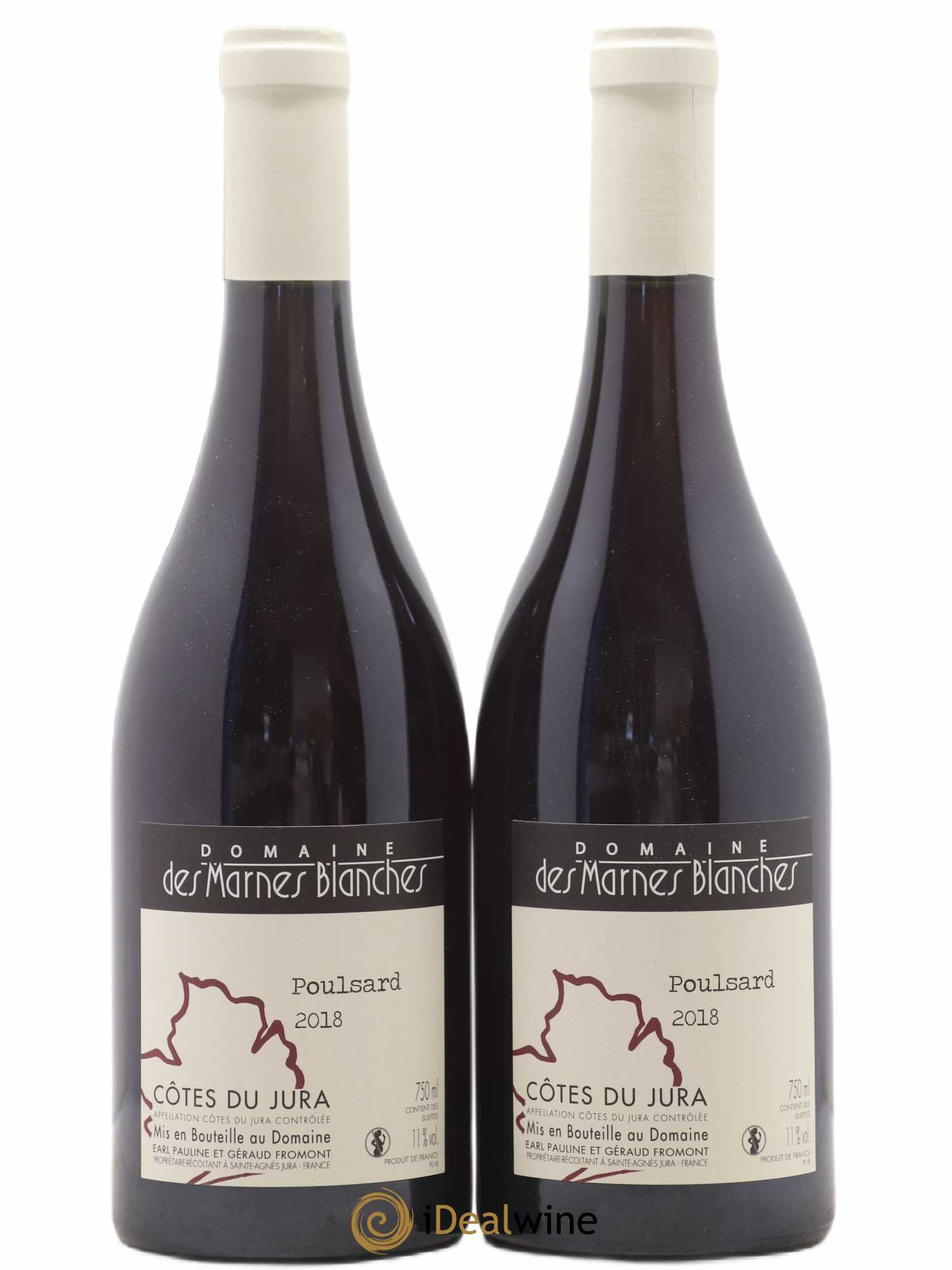 Côtes du Jura Poulsard Marnes Blanches (Domaine des) 2018 - Lot de 2 bouteilles - 0