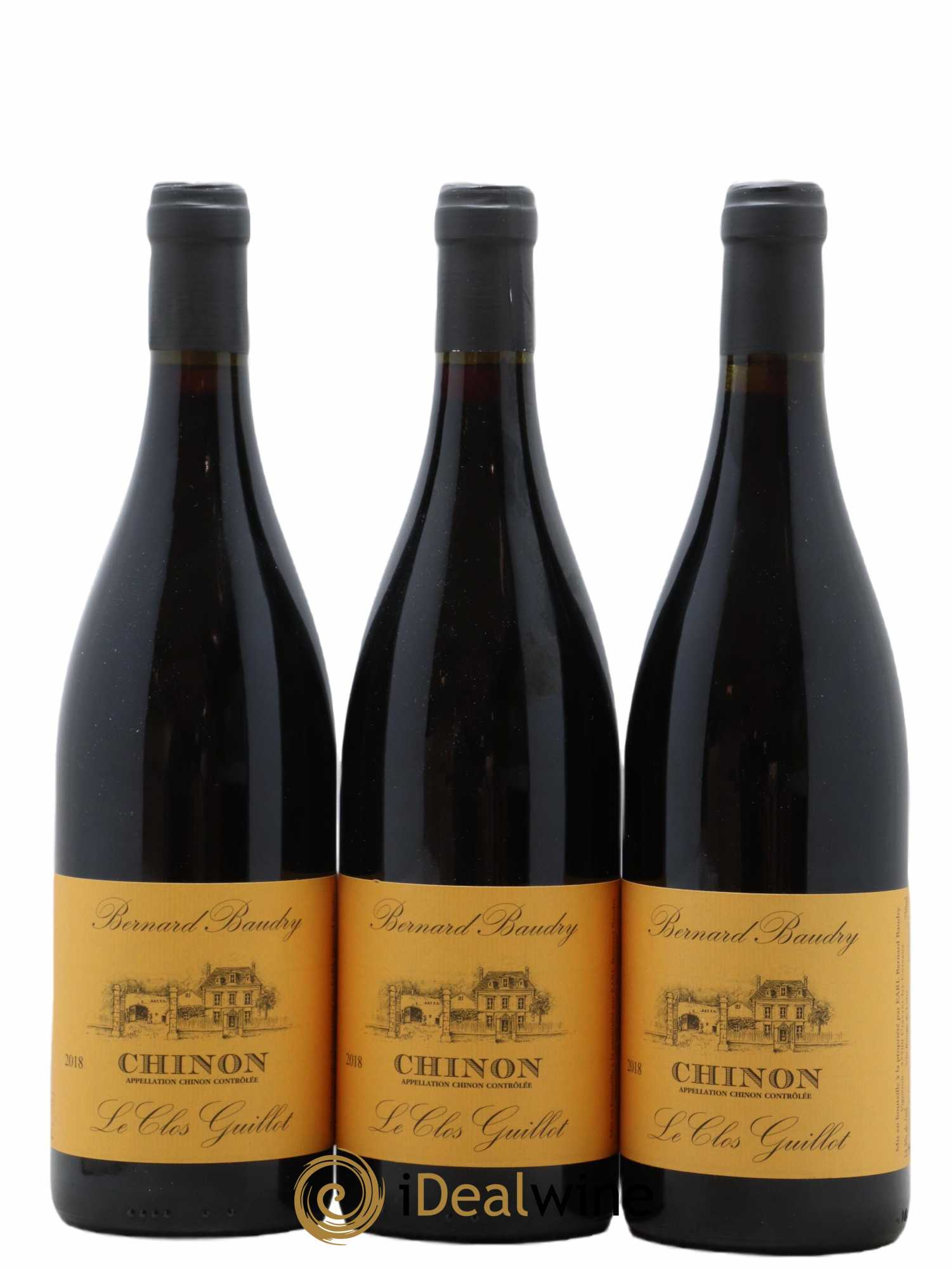 Chinon Le Clos Guillot Bernard Baudry 2018 - Lot de 3 bouteilles - 0