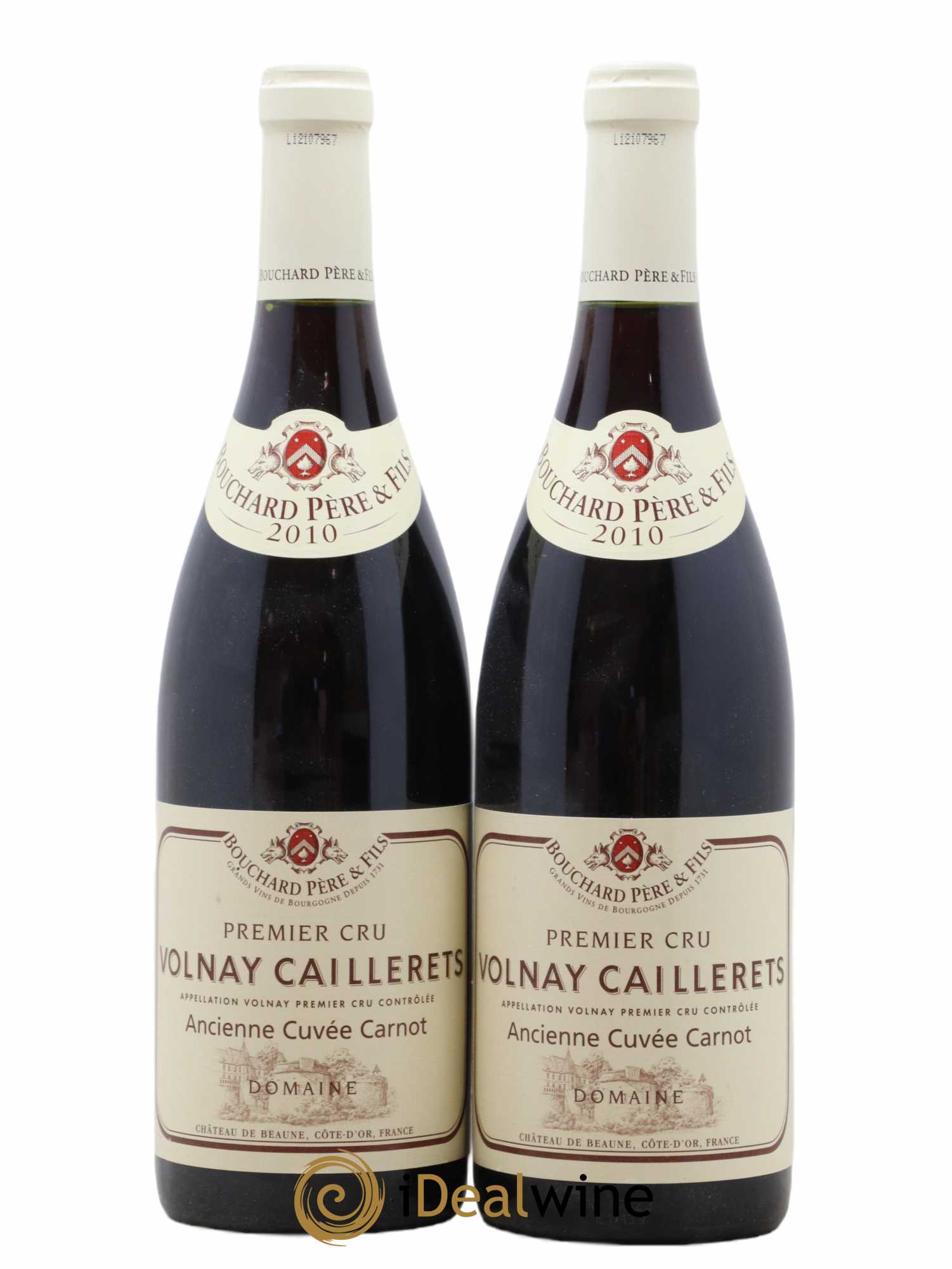 Volnay 1er Cru Caillerets - Ancienne Cuvée Carnot Bouchard Père & Fils 2010 - Lot de 2 bouteilles - 0