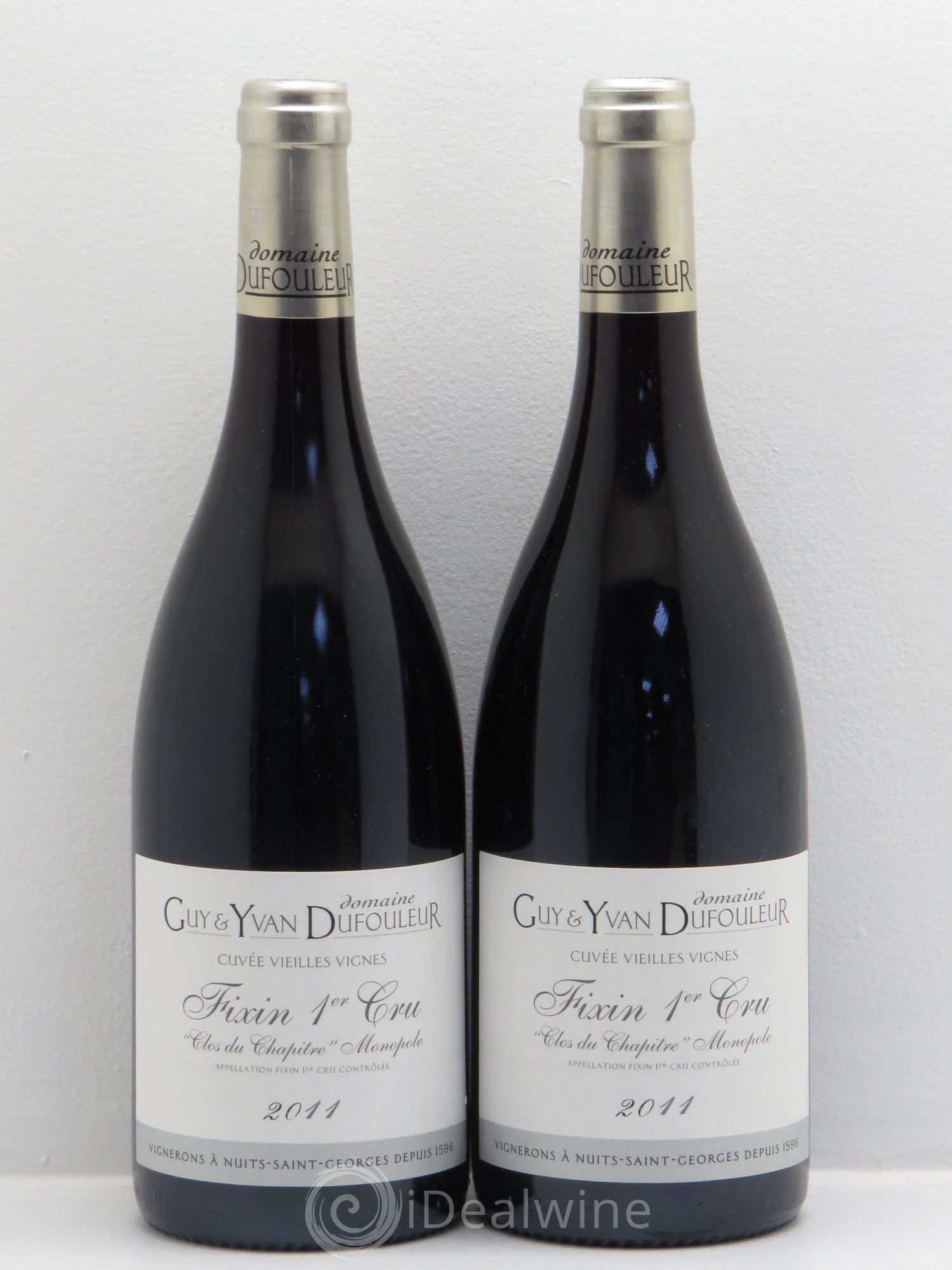 Fixin 1er Cru Cuvée vieilles vignes -Domaine Guy et Ivan Dufouleur (sans prix de réserve) 2011 - Posten von 2 Flaschen - 0