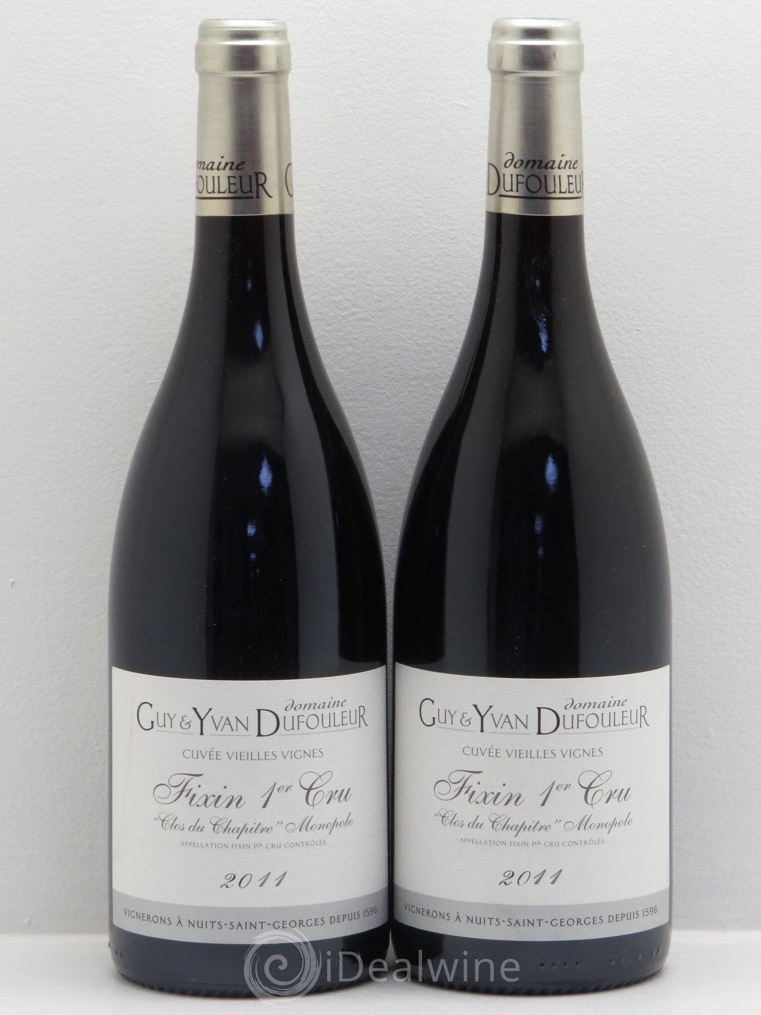 Fixin 1er Cru Cuvée vieilles vignes -Domaine Guy et Ivan Dufouleur 2011 - Posten von 2 Flaschen - 0