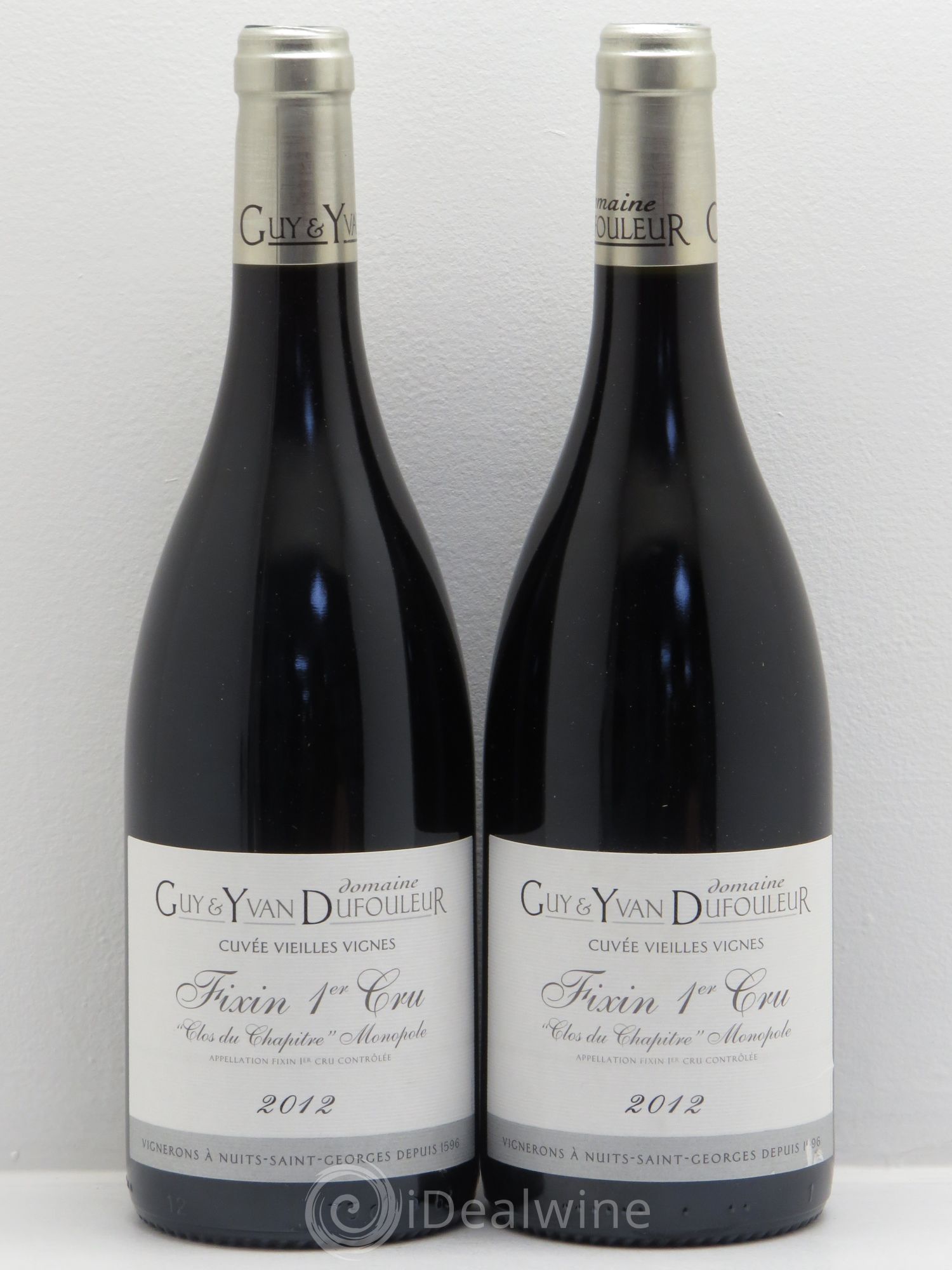 Fixin 1er Cru Cuvée vieilles vignes -Domaine Guy et Ivan Dufouleur (sans prix de réserve) 2012 - Posten von 2 Flaschen - 0