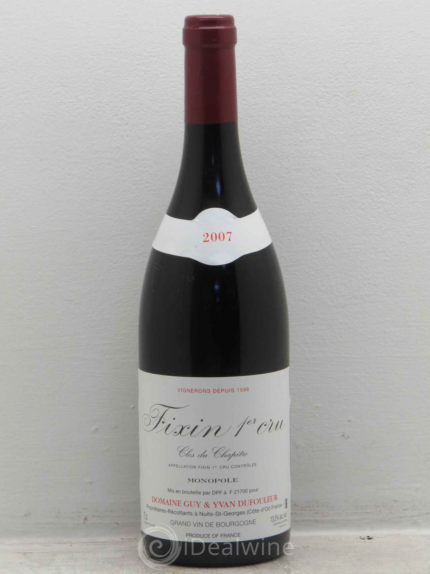 Fixin 1er Cru Guy Dufouleur (sans prix de réserve) 2007 - Posten von 6 Flaschen - 0