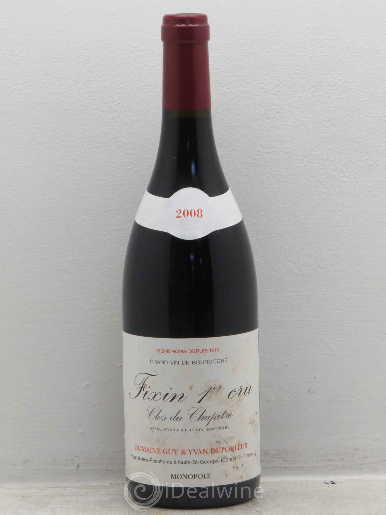 Fixin 1er Cru Guy Dufouleur (sans prix de réserve) 2008 - Posten von 6 Flaschen - 0