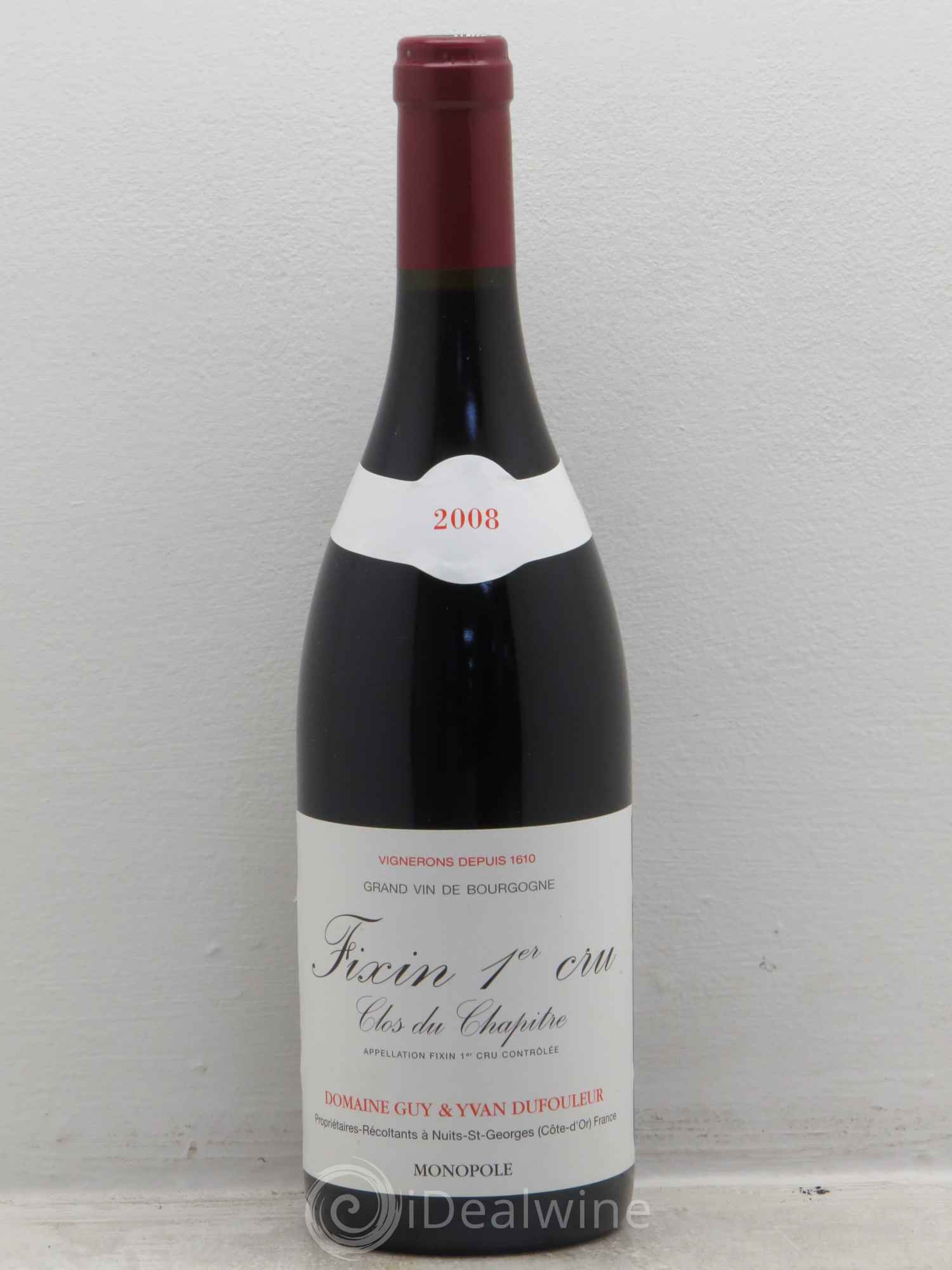 Fixin 1er Cru Guy Dufouleur (sans prix de réserve) 2008 - Posten von 6 Flaschen - 0