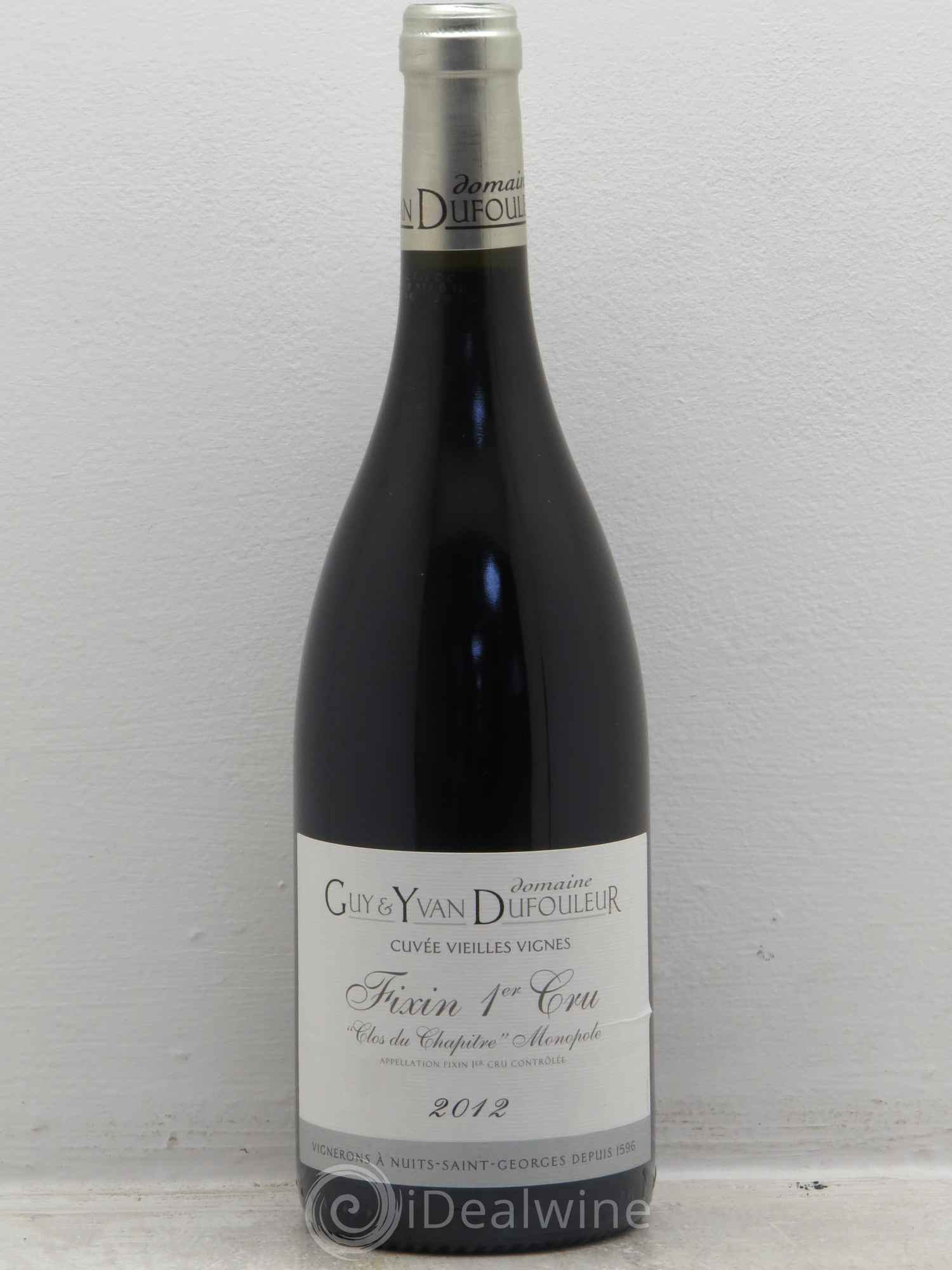Fixin 1er Cru Vieilles Vignes Guy Dufouleur (sans prix de réserve) 2012 - Posten von 6 Flaschen - 0