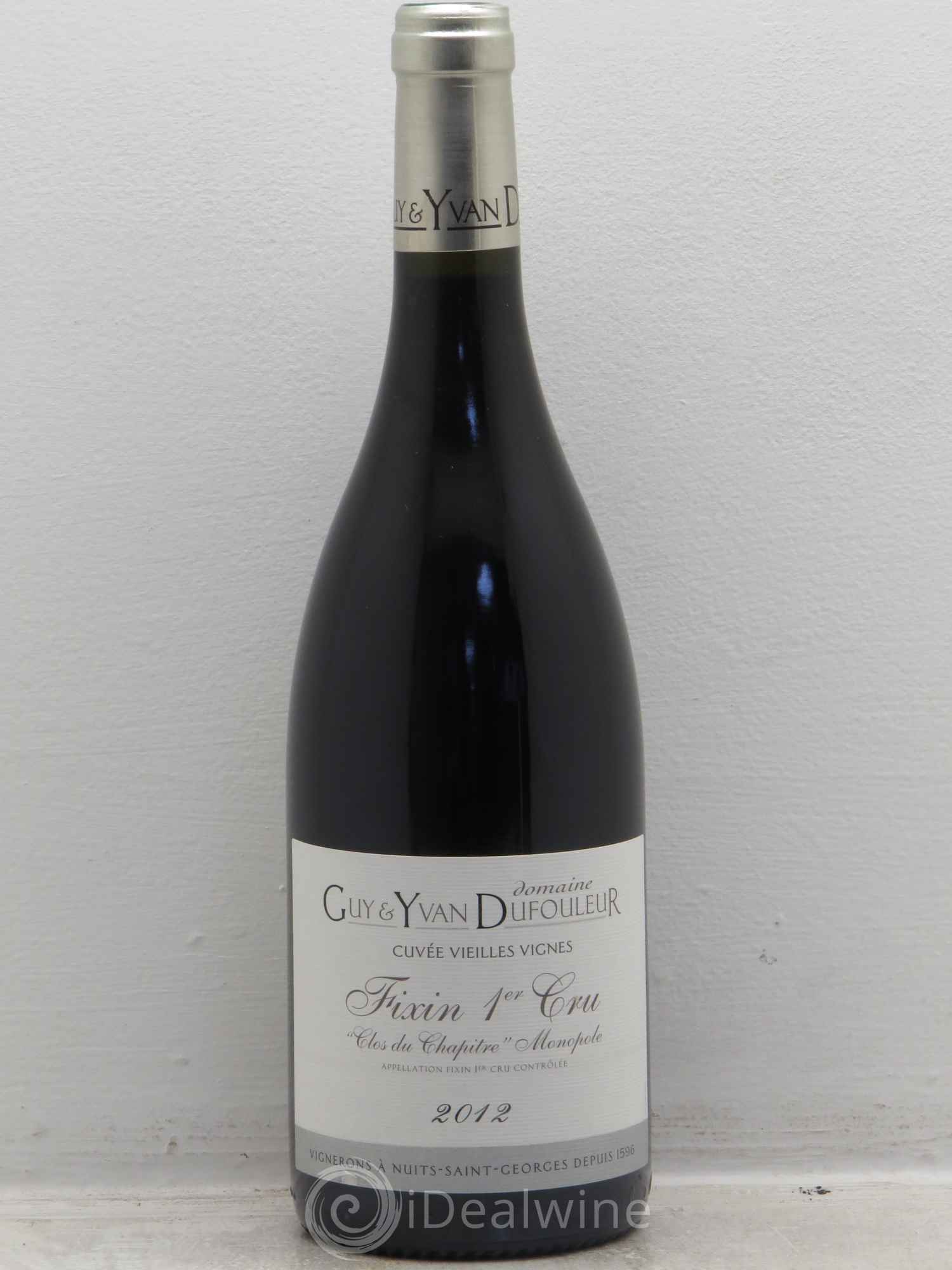 Fixin 1er Cru Vieilles Vignes Guy Dufouleur (sans prix de réserve) 2012 - Posten von 6 Flaschen - 0