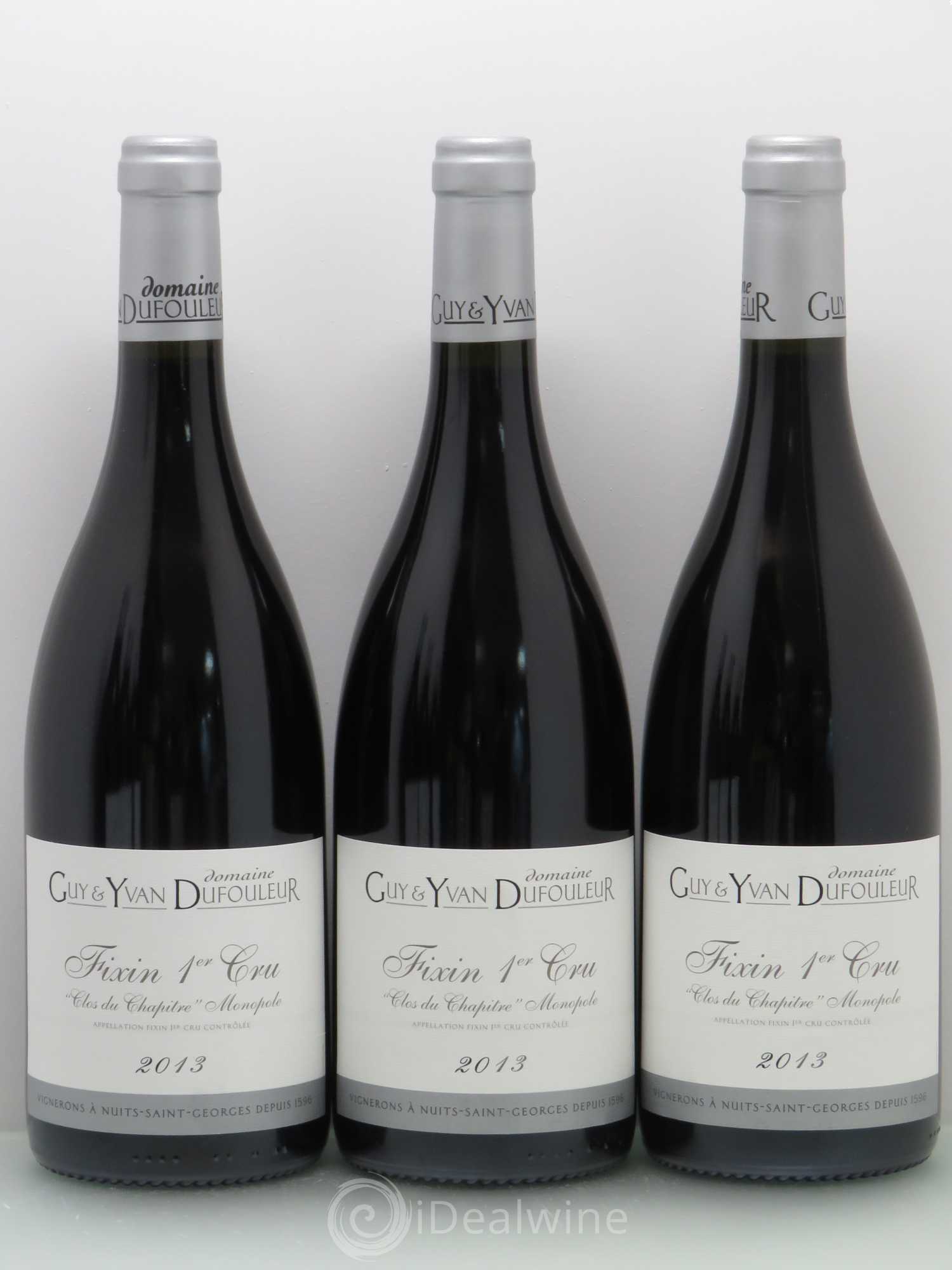 Fixin 1er Cru Clos du Chapitre - Dufouleur 2013 - Posten von 6 Flaschen - 1