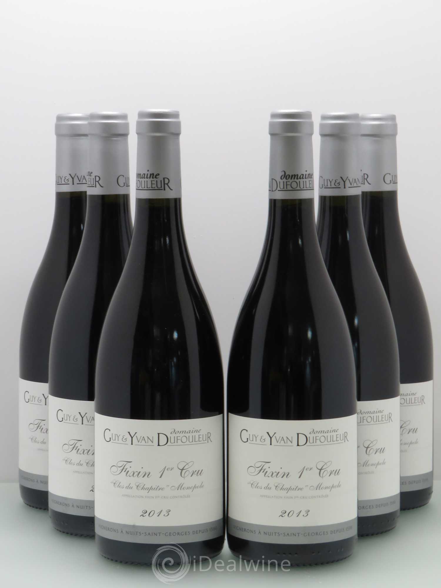 Fixin 1er Cru Clos du Chapitre - Dufouleur 2013 - Posten von 6 Flaschen - 0