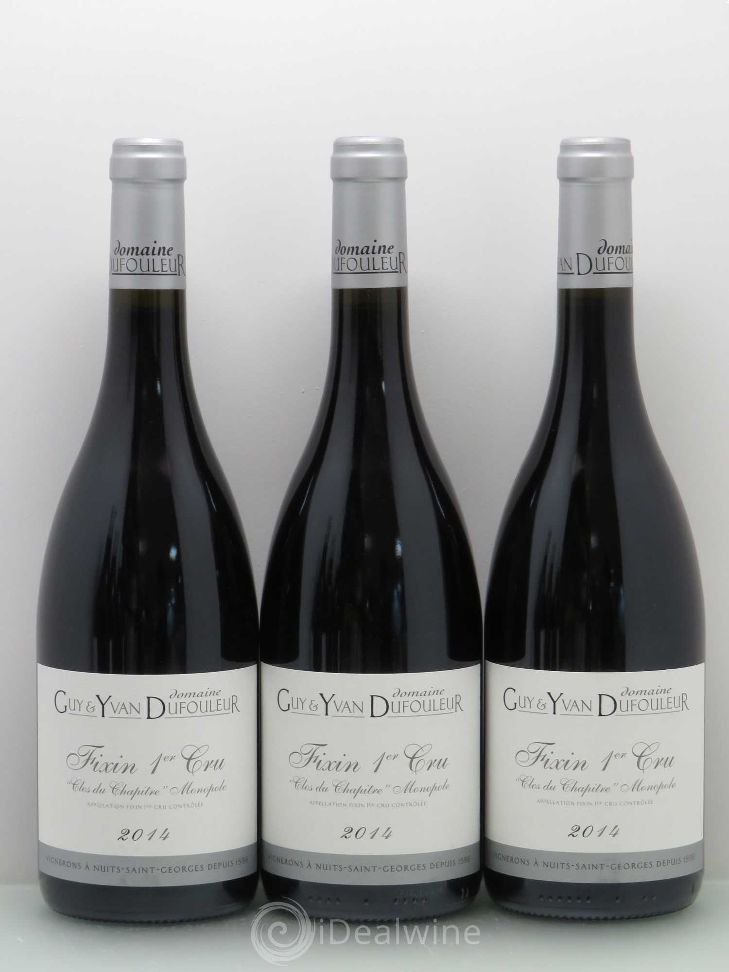 Fixin 1er Cru Clos du Chapitre - Dufouleur 2014 - Posten von 6 Flaschen - 1