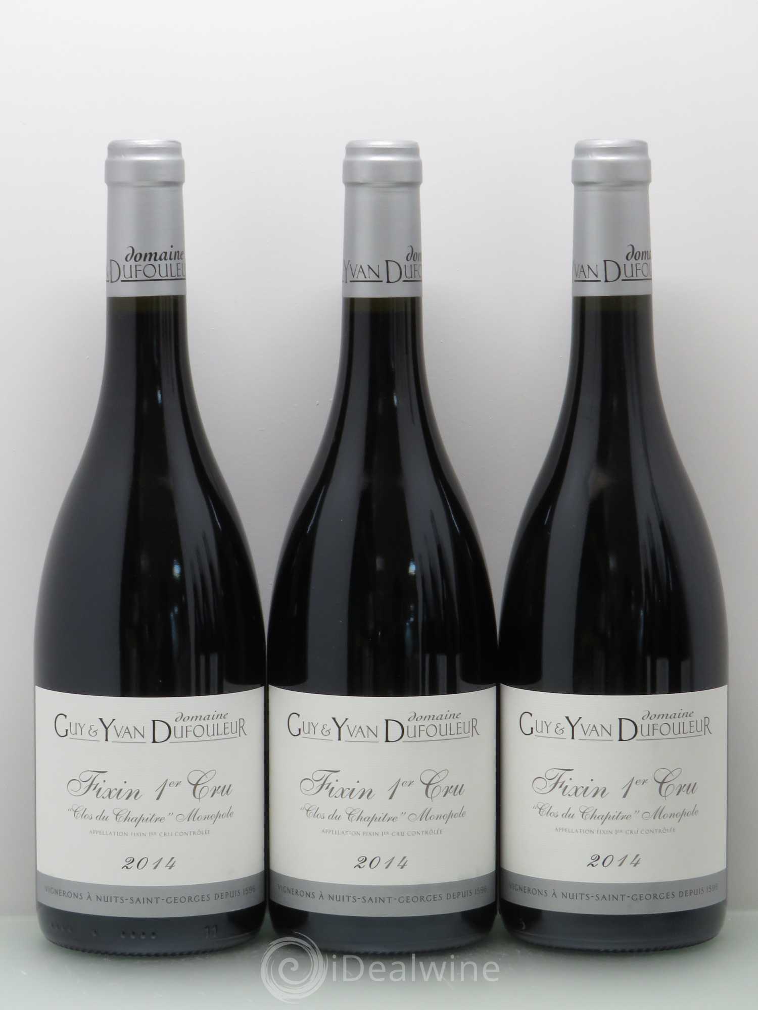 Fixin 1er Cru Clos du Chapitre - Dufouleur 2014 - Posten von 6 Flaschen - 2