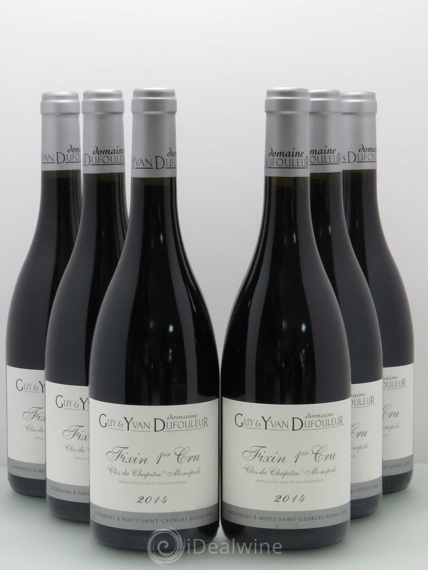 Fixin 1er Cru Clos du Chapitre - Dufouleur 2014 - Posten von 6 Flaschen - 0