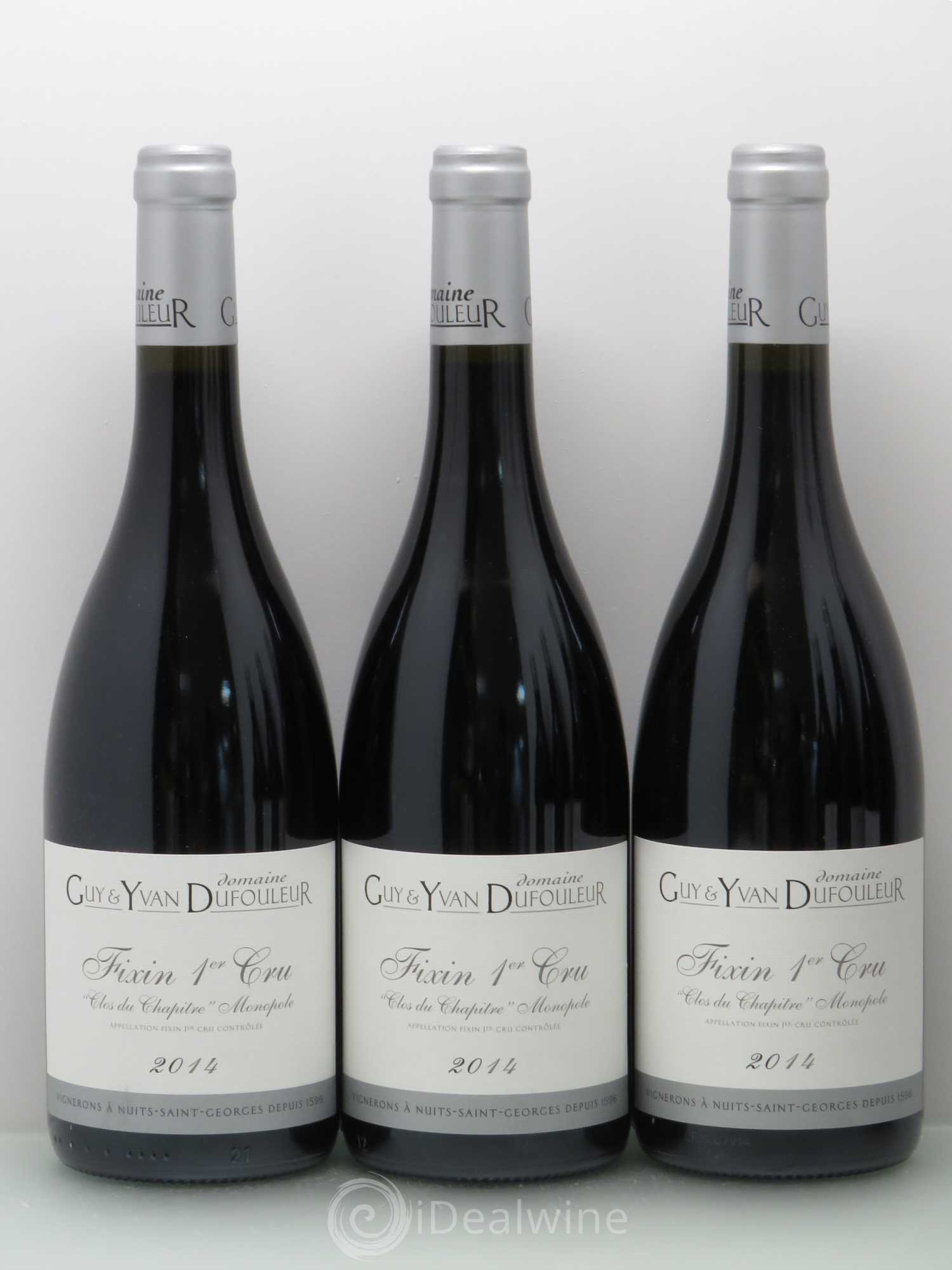 Fixin 1er Cru Clos du Chapitre - Dufouleur 2014 - Posten von 6 Flaschen - 1