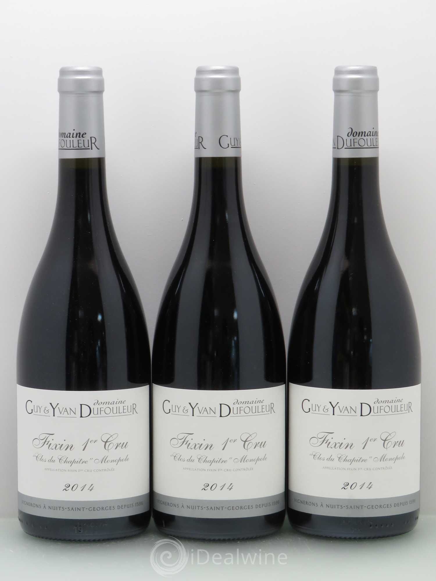 Fixin 1er Cru Clos du Chapitre - Dufouleur 2014 - Posten von 6 Flaschen - 2