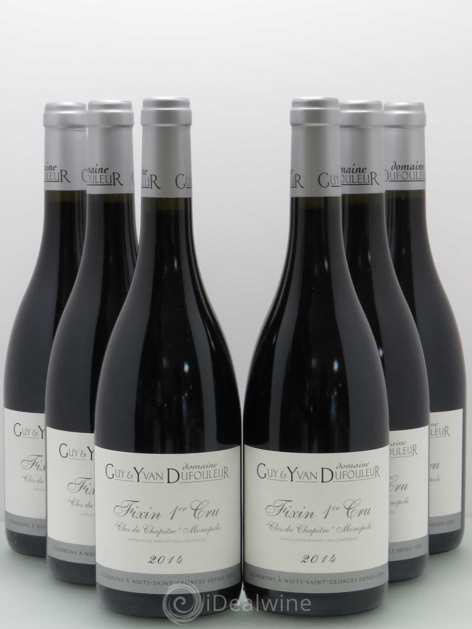 Fixin 1er Cru Clos du Chapitre - Dufouleur 2014 - Posten von 6 Flaschen - 0